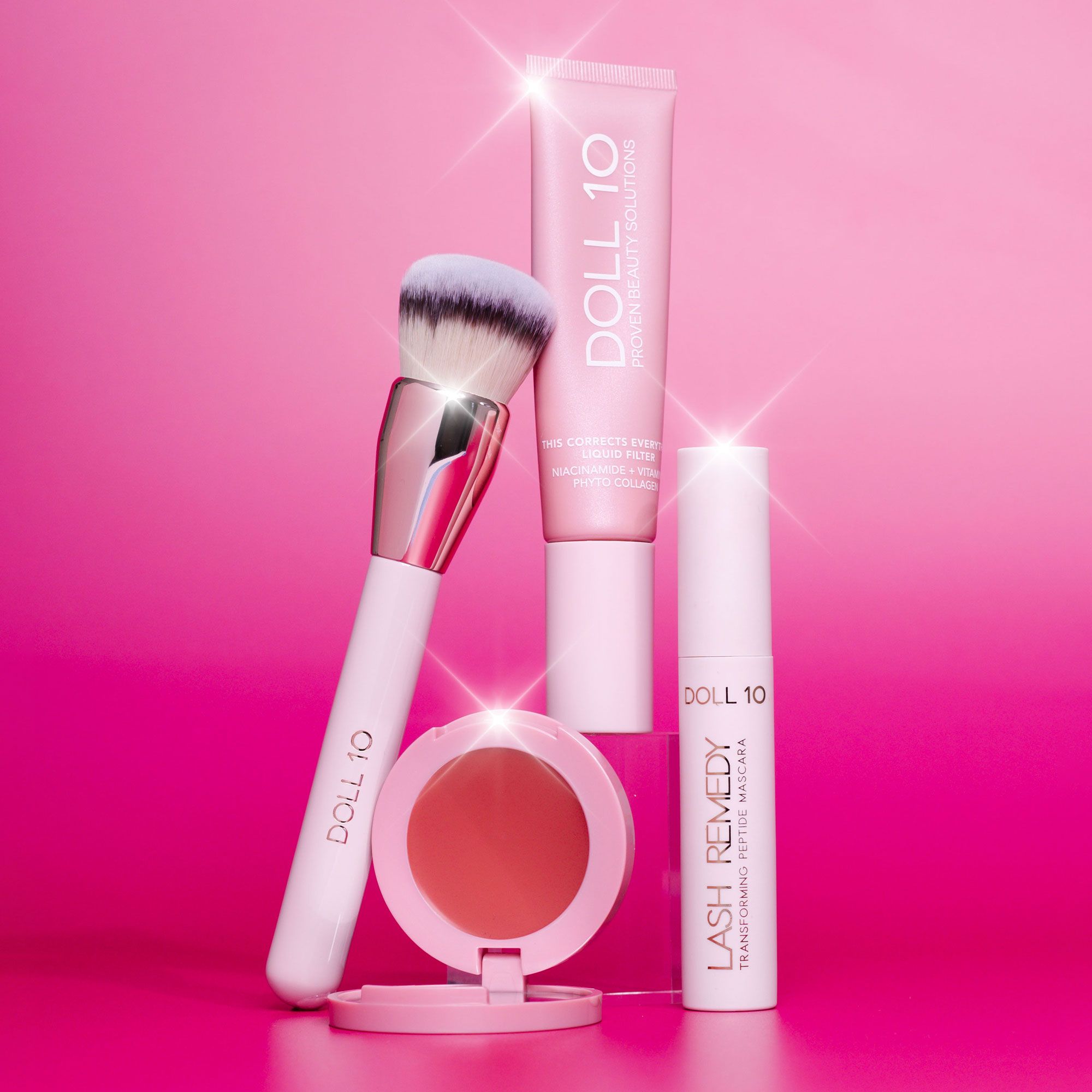 Doll10
Fondotinta TCE Liquid
Filter, pennello,
blush e mascara