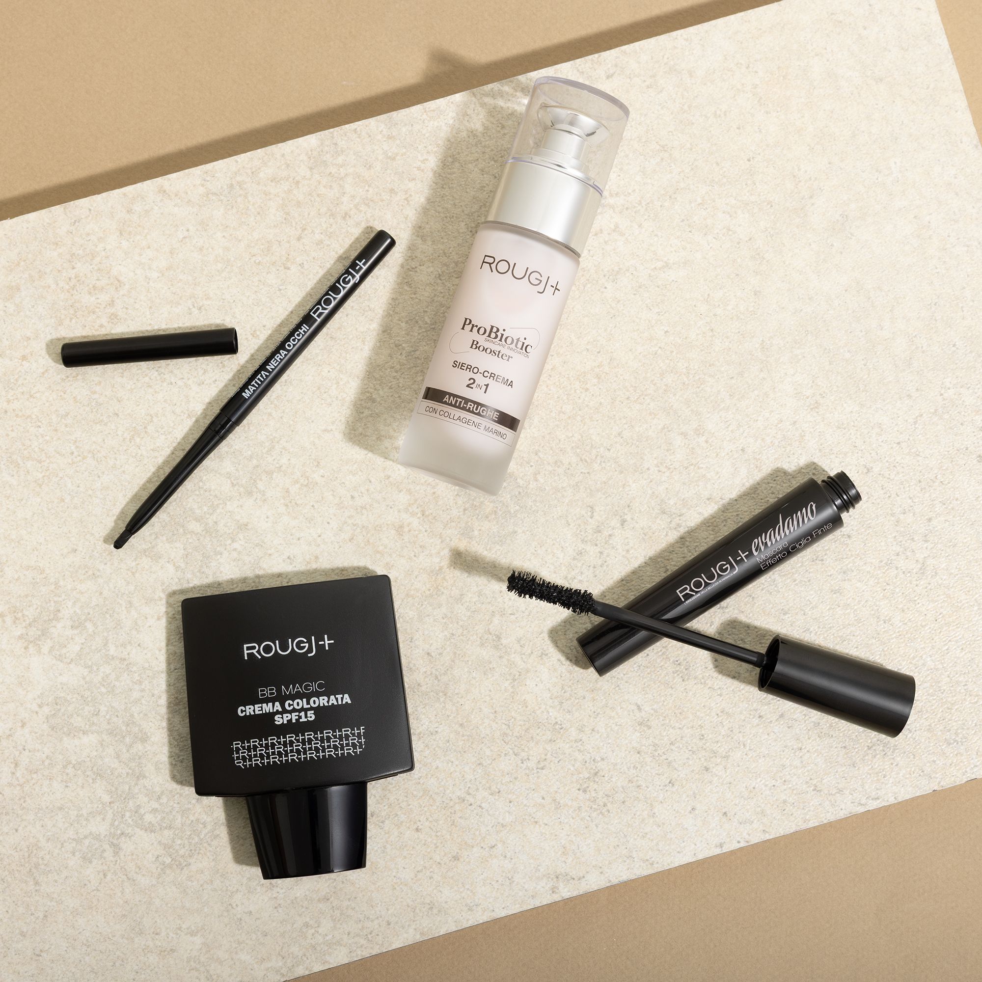 Rougj
Kit con Siero Booster
Probiotico a scelta
+ 3 prodotti make-up