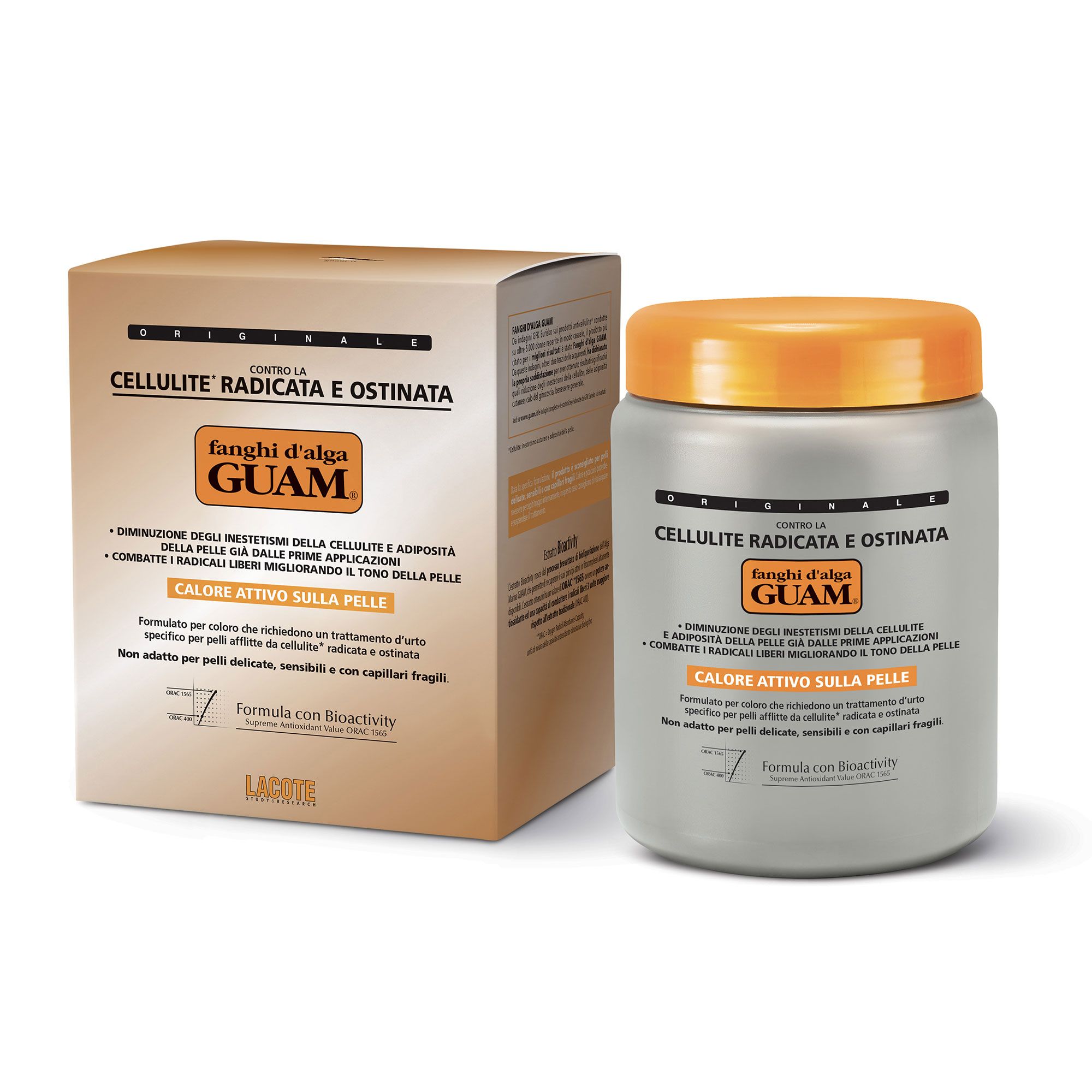 Guam®
Fanghi d'Alga Guam®
Cellulite Radicata
e Ostinata (1000 g)