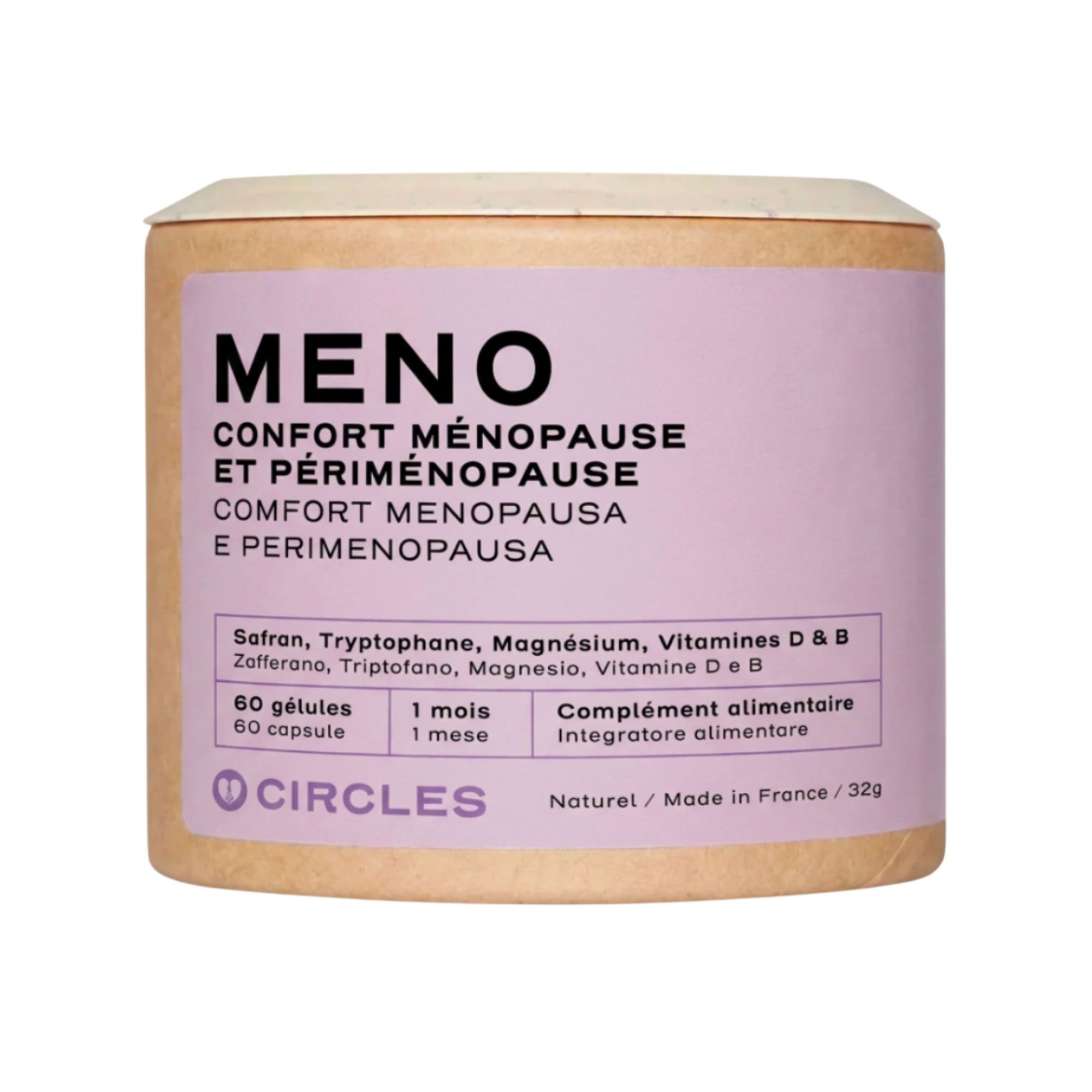 Circles
MENO Comfort Peri
e menopausa
Integratore (60 cps)
