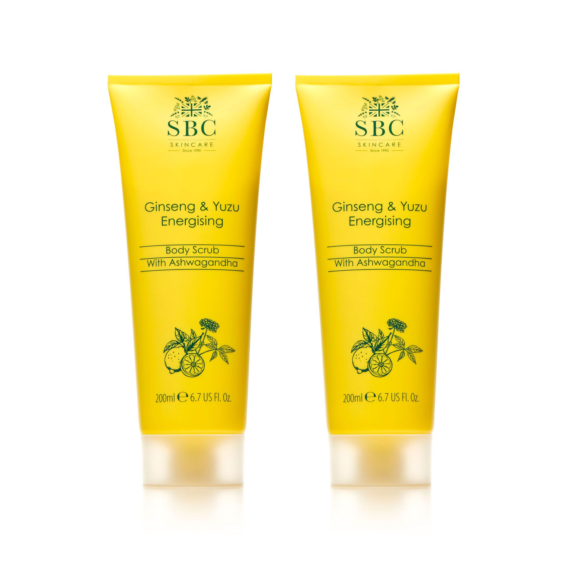SBC
Ginseng & Yuzu
Energising Scrub
(2x200ml)