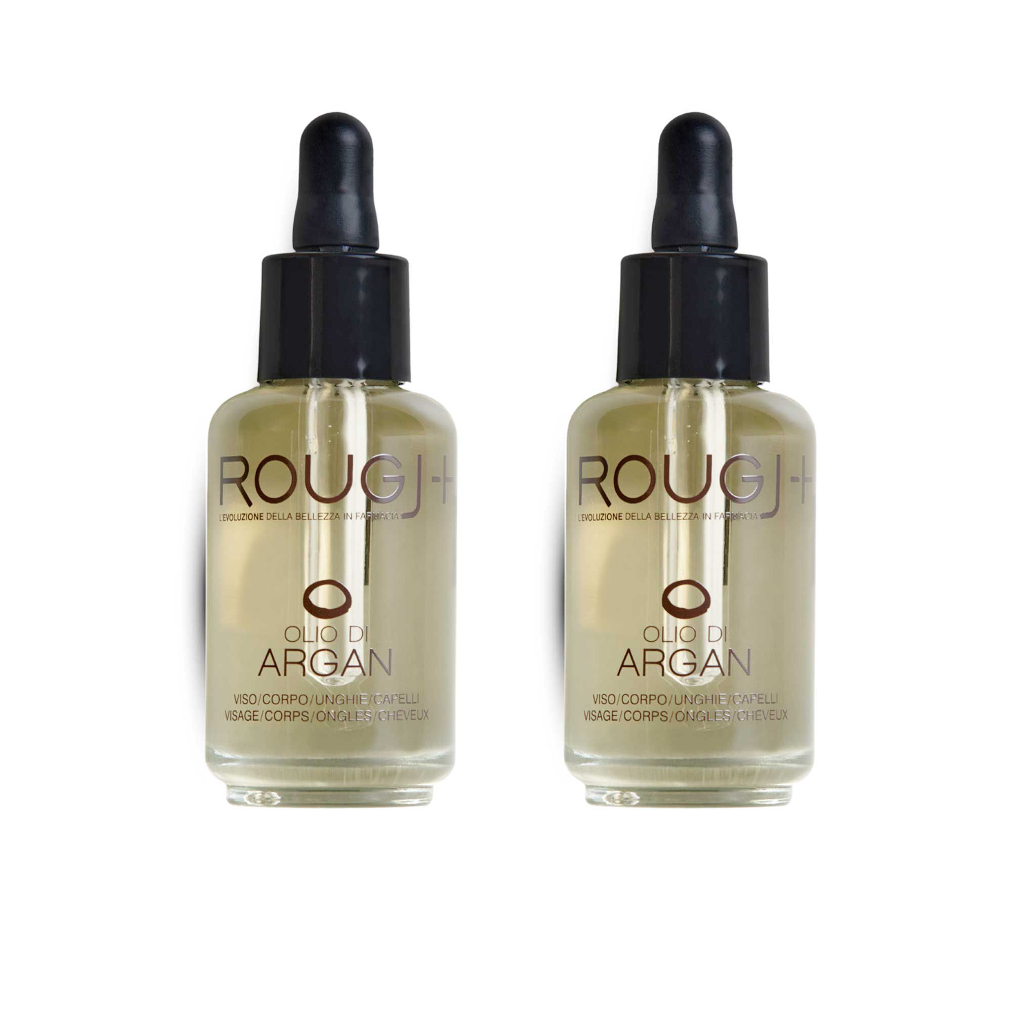 Rougj Olio di Argan per pelle, unghie e capelli (2x30 ml)