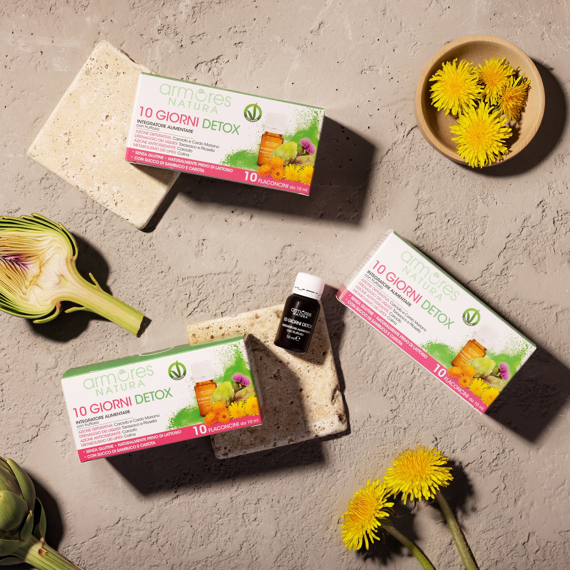 Armores Natura
10 Giorni Detox
Integratore
alimentare (3pz)