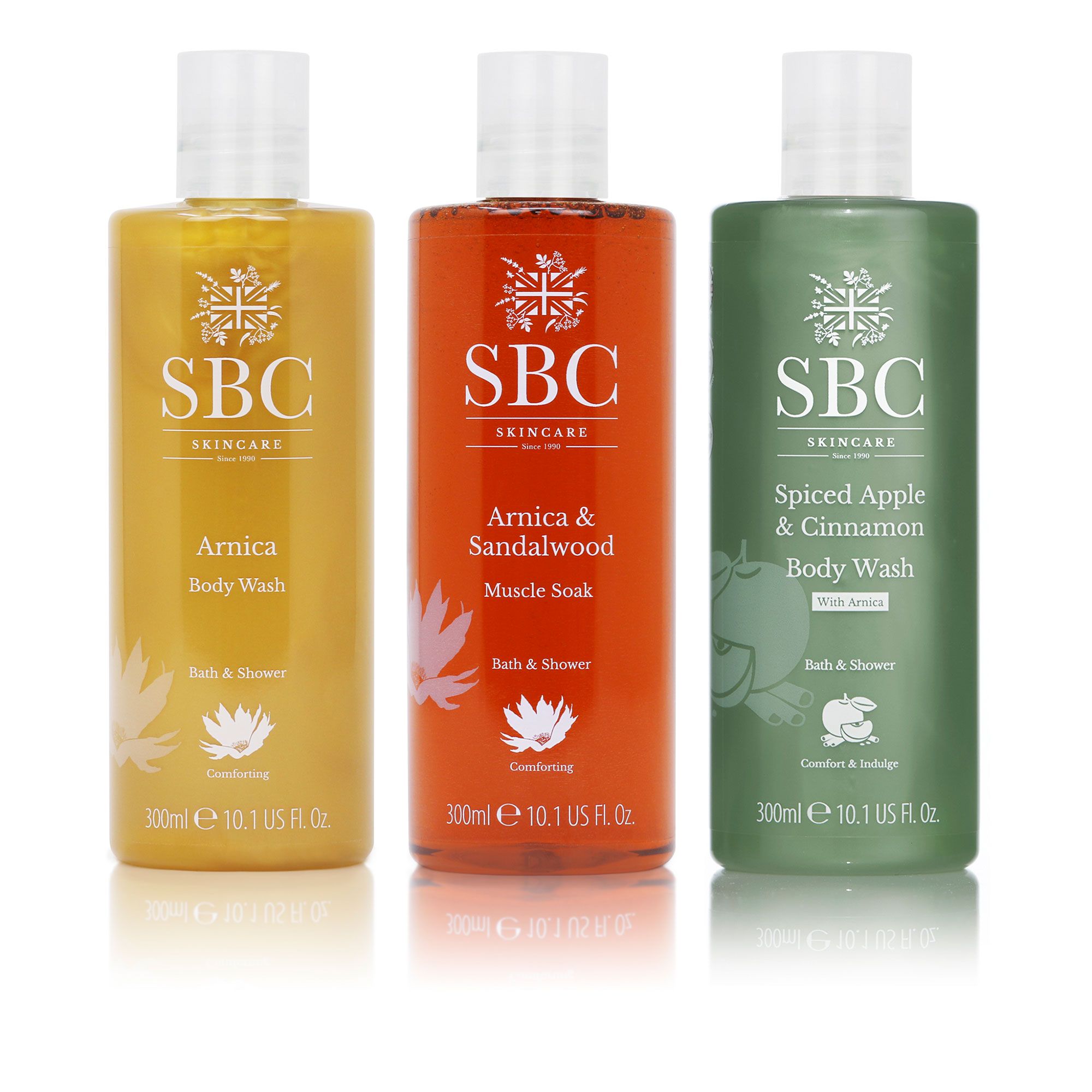 SBC
Kit bagnoschiuma:
Arnica, Sandalo e
Speziato (3x300ml)