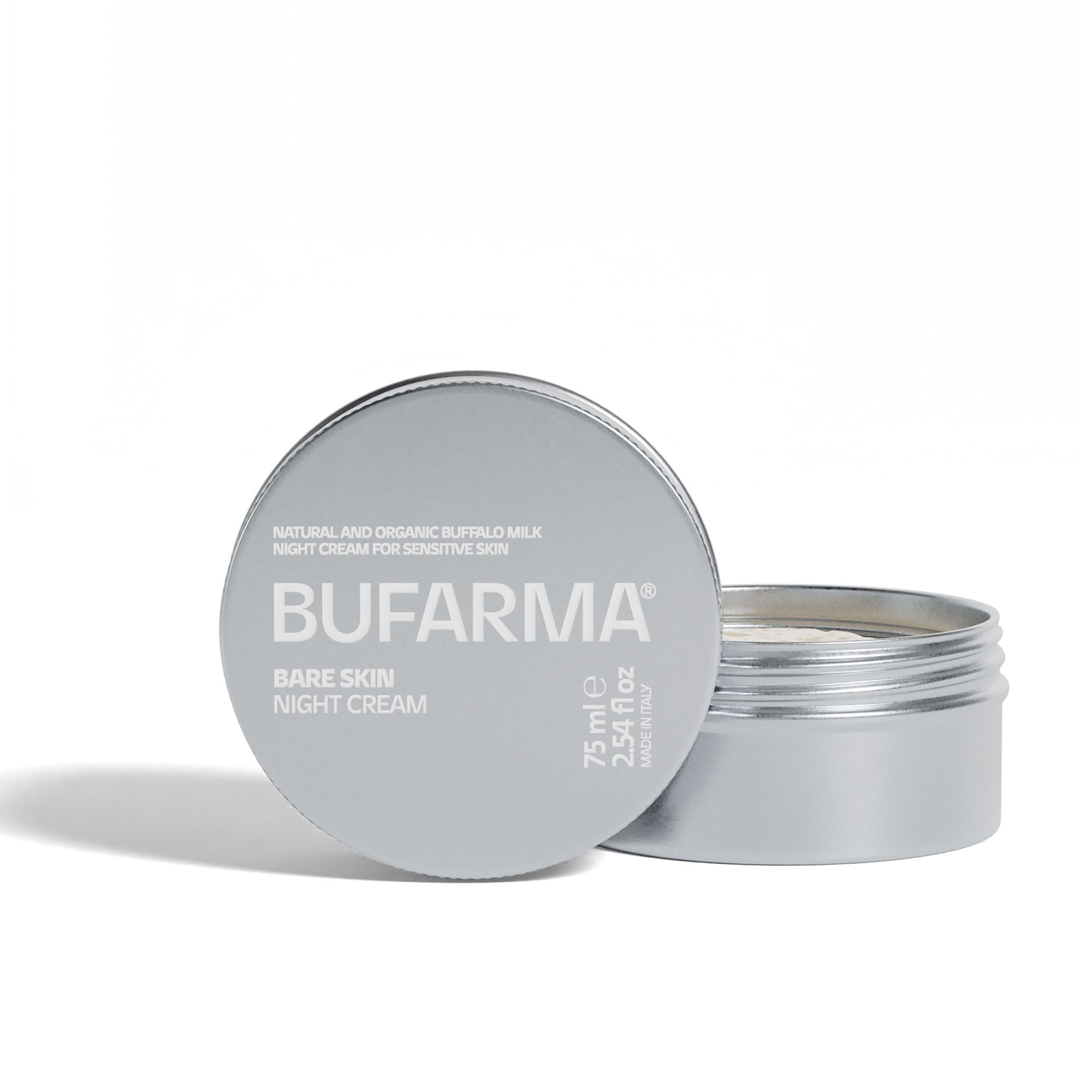 Bufarma
Crema notte viso
con latte di bufala
(75ml)