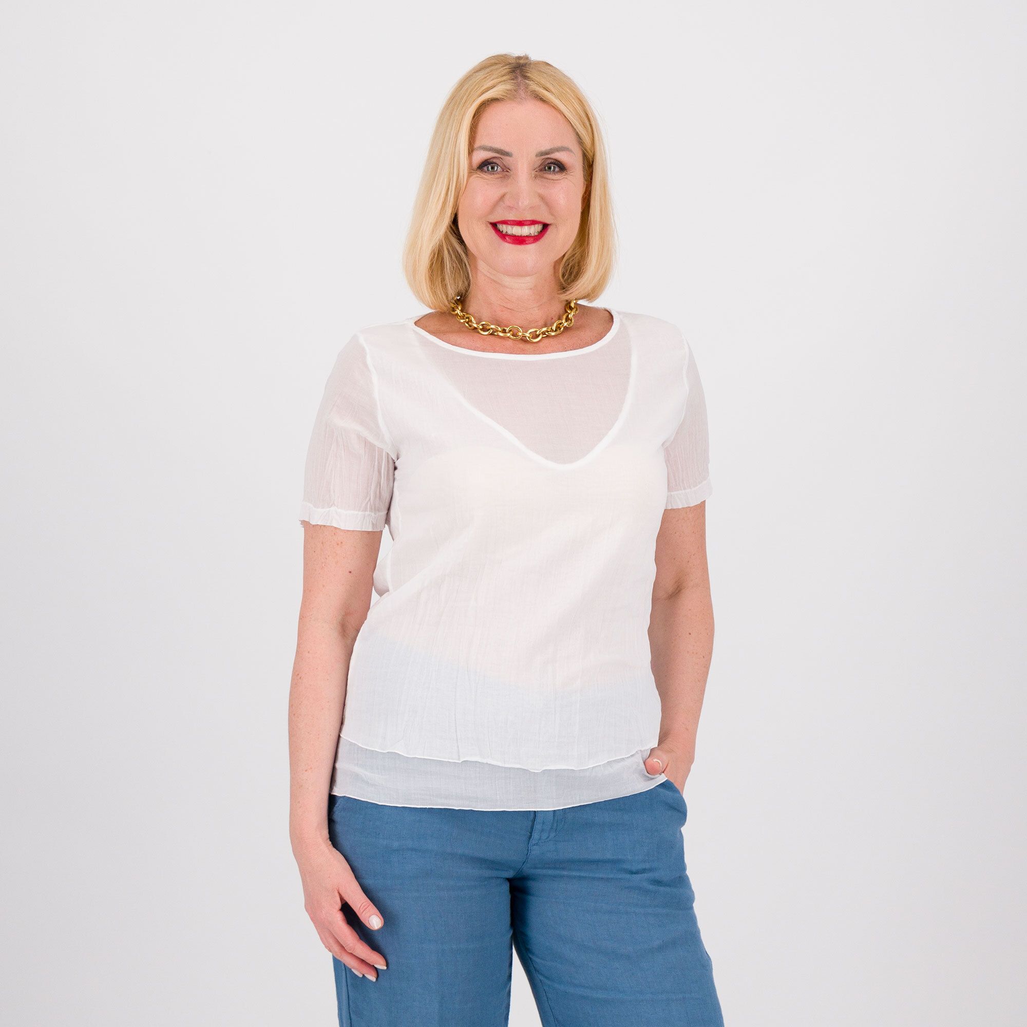 Colour Lab T-Shirt a maniche corte con due strati