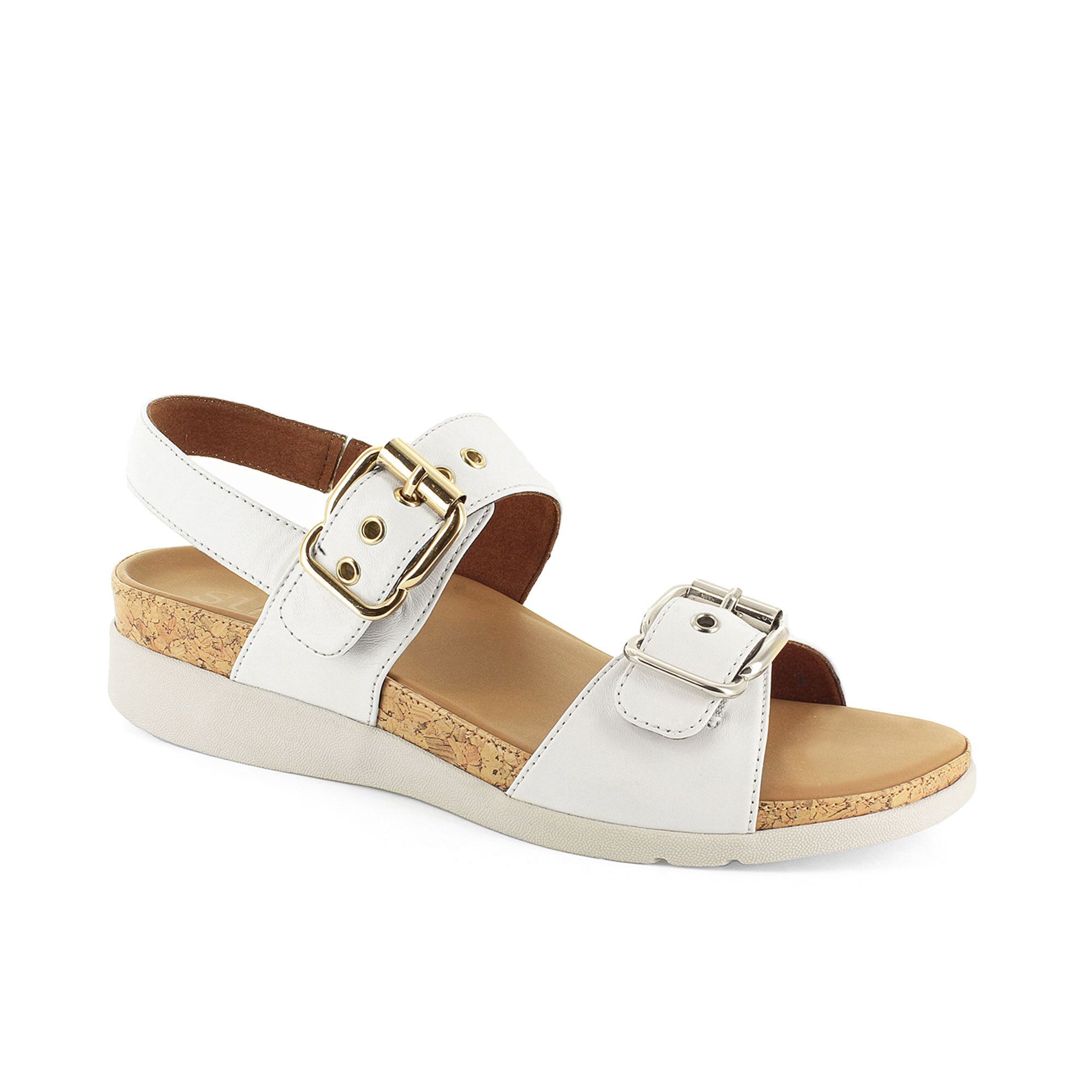 Strive Footwear Sandalo in pelle Fasce regolabili Soletta Memory Foam