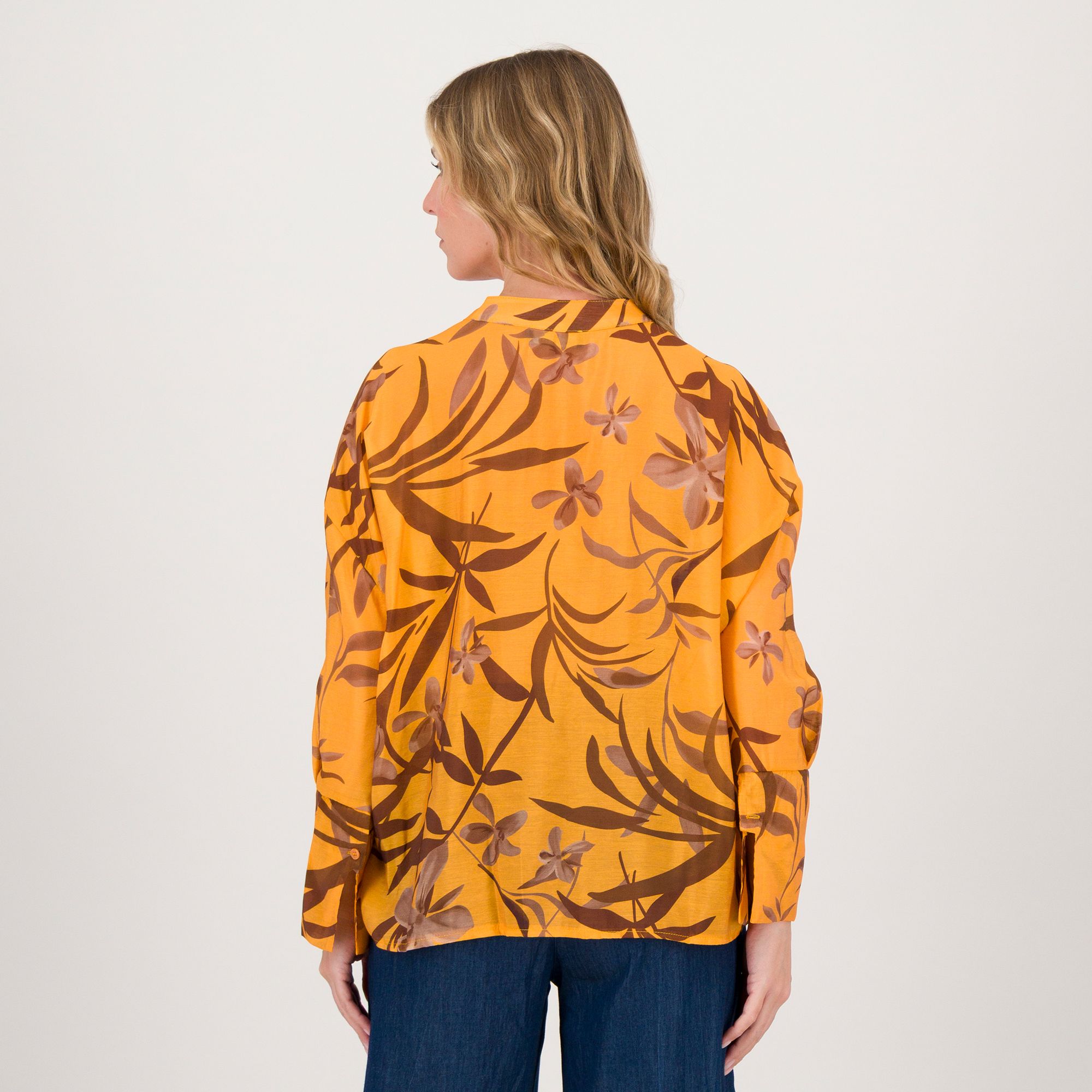 Mood Atelier Camicia fantasia a manica lunga in misto viscosa