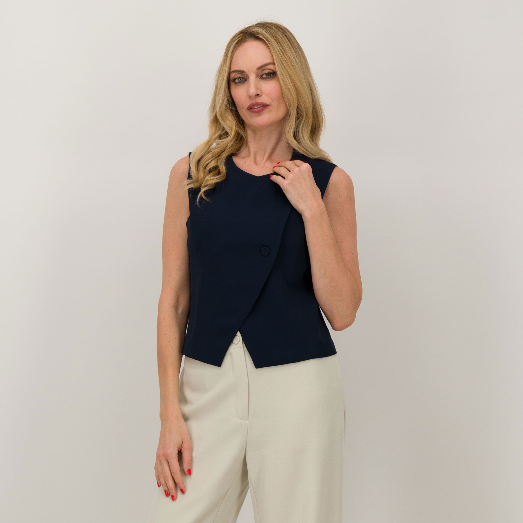Caterina Lancini Gilet asimmetrico foderato