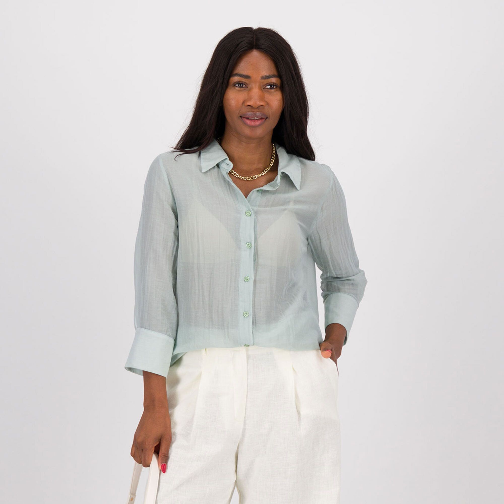 Caterina Lancini
Camicia in
cotone e
seta