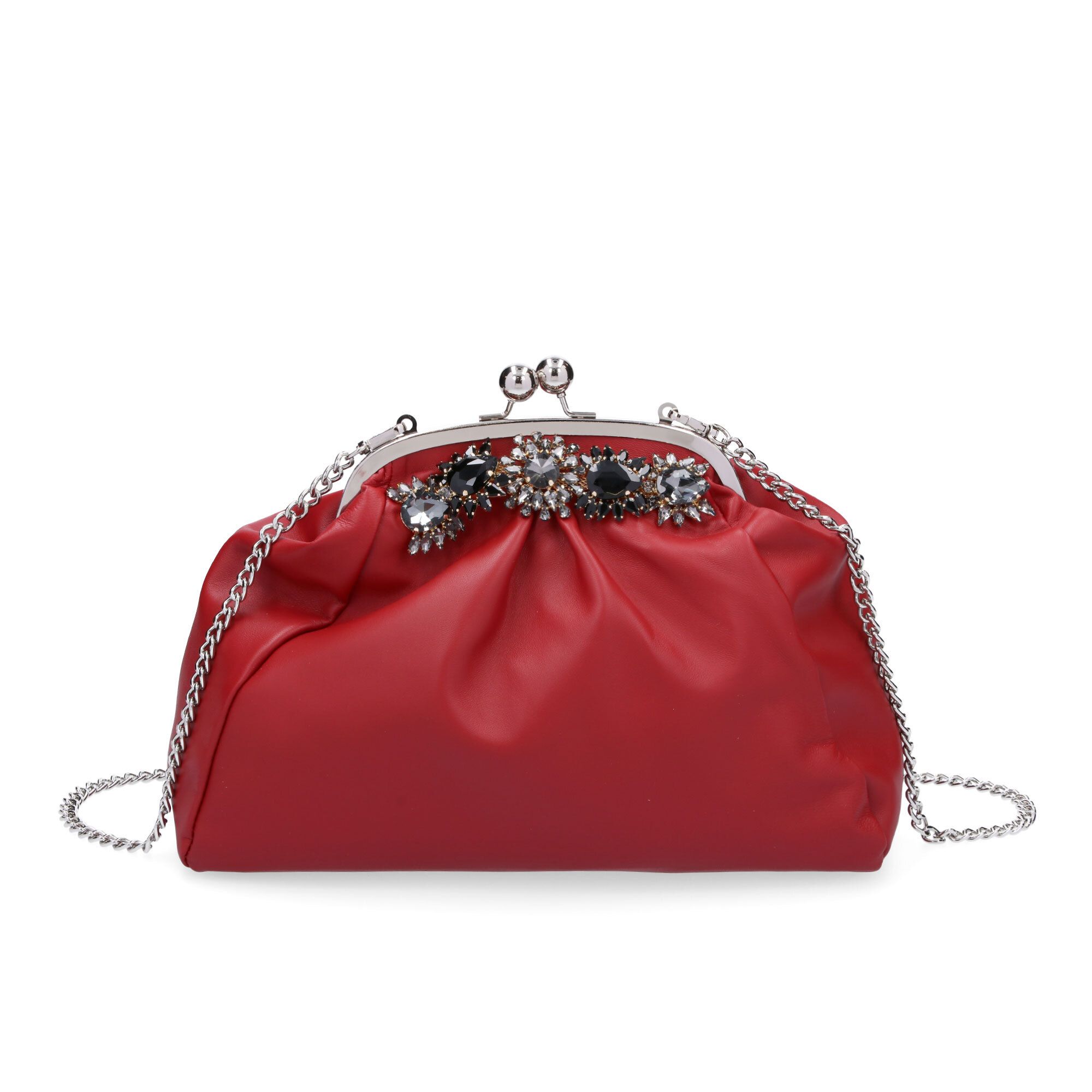 Stefano Ghilardi Borsa a tracolla in pelle con applicazione gioiello