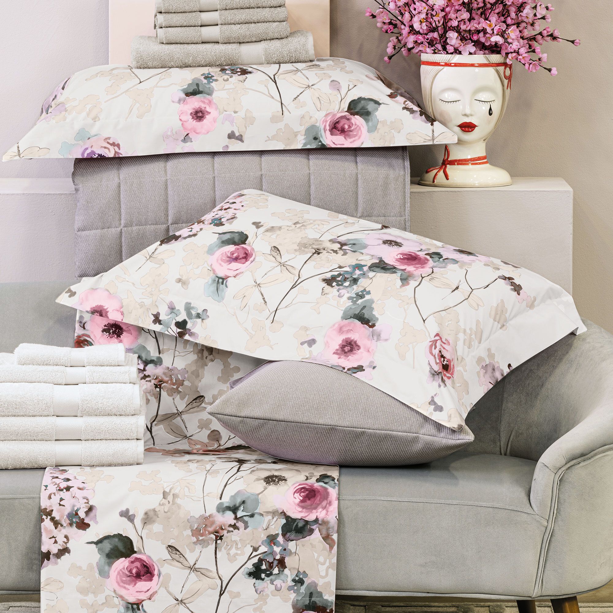Dondi Home Completo letto matrimoniale Patchouli