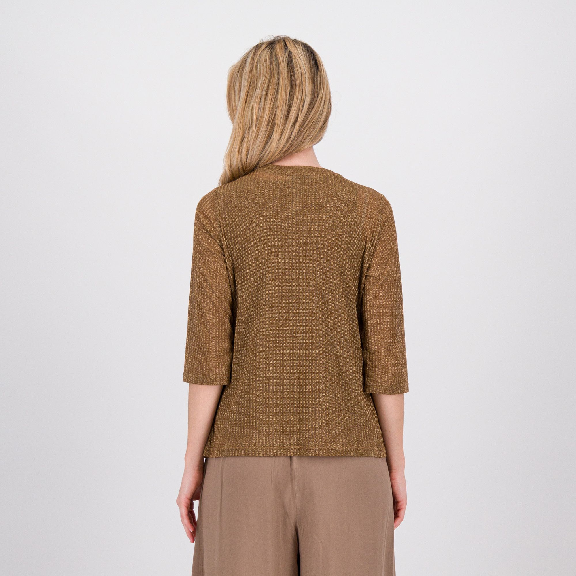 Caterina Lancini Set 2 pezzi: maglia leggera in lamé e cardigan