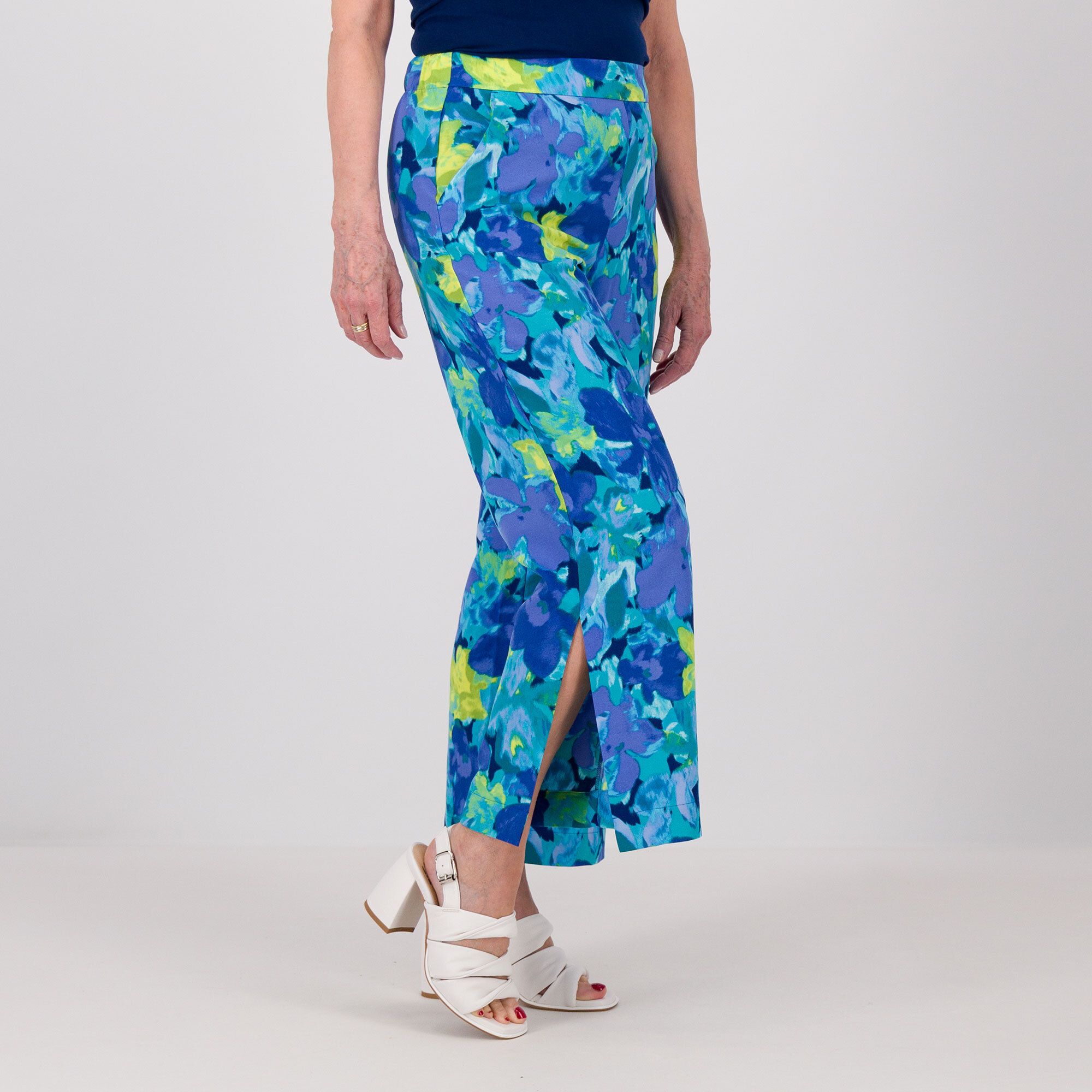 Isaac Mizrahi Live!
Pantaloni cropped
fantasia a gamba
larga