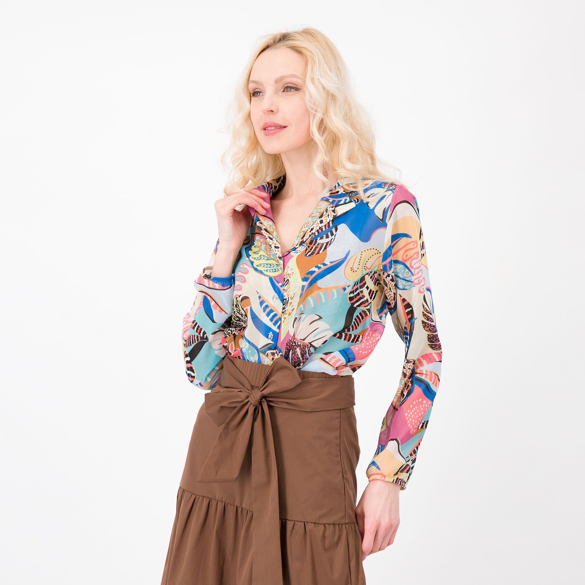 M’ama
Camicia fantasia
in georgette
Collo a rever
Made in Italy