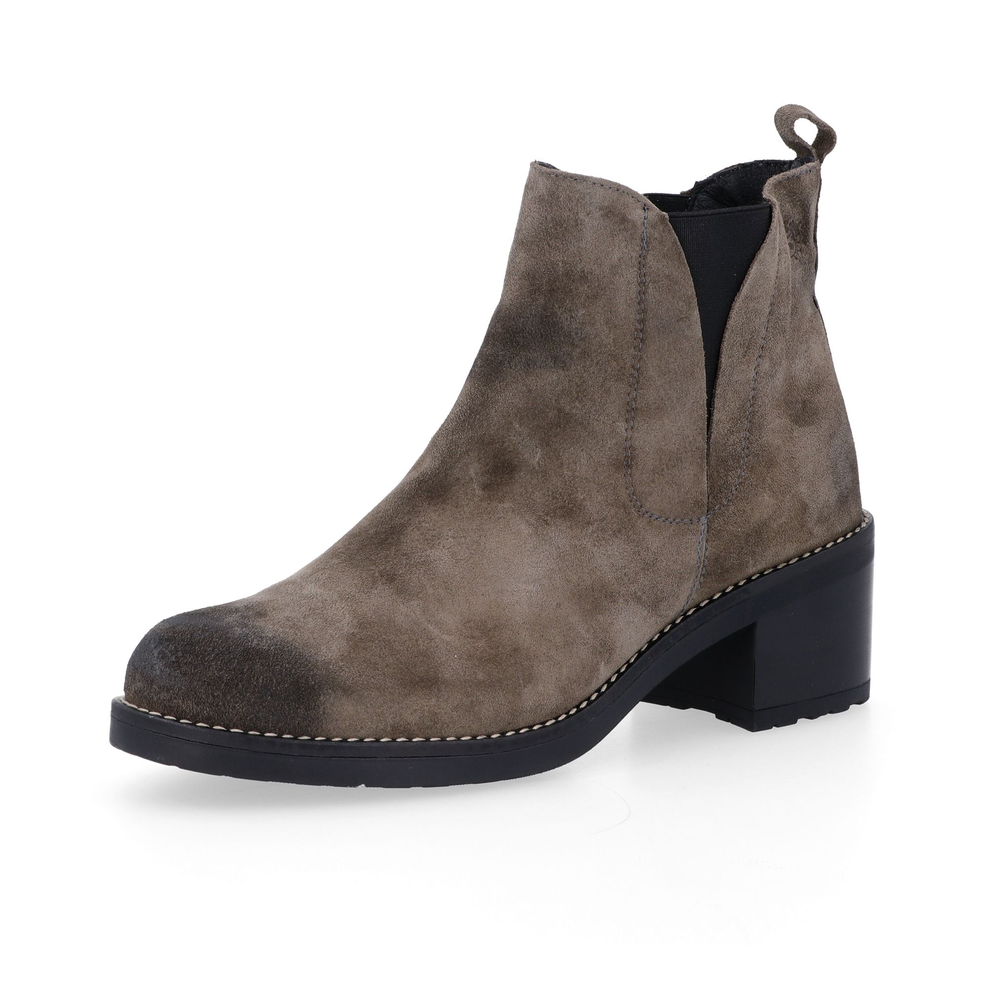 YOKONO
Stivaletti in pelle
scamosciata con
inserti elastici