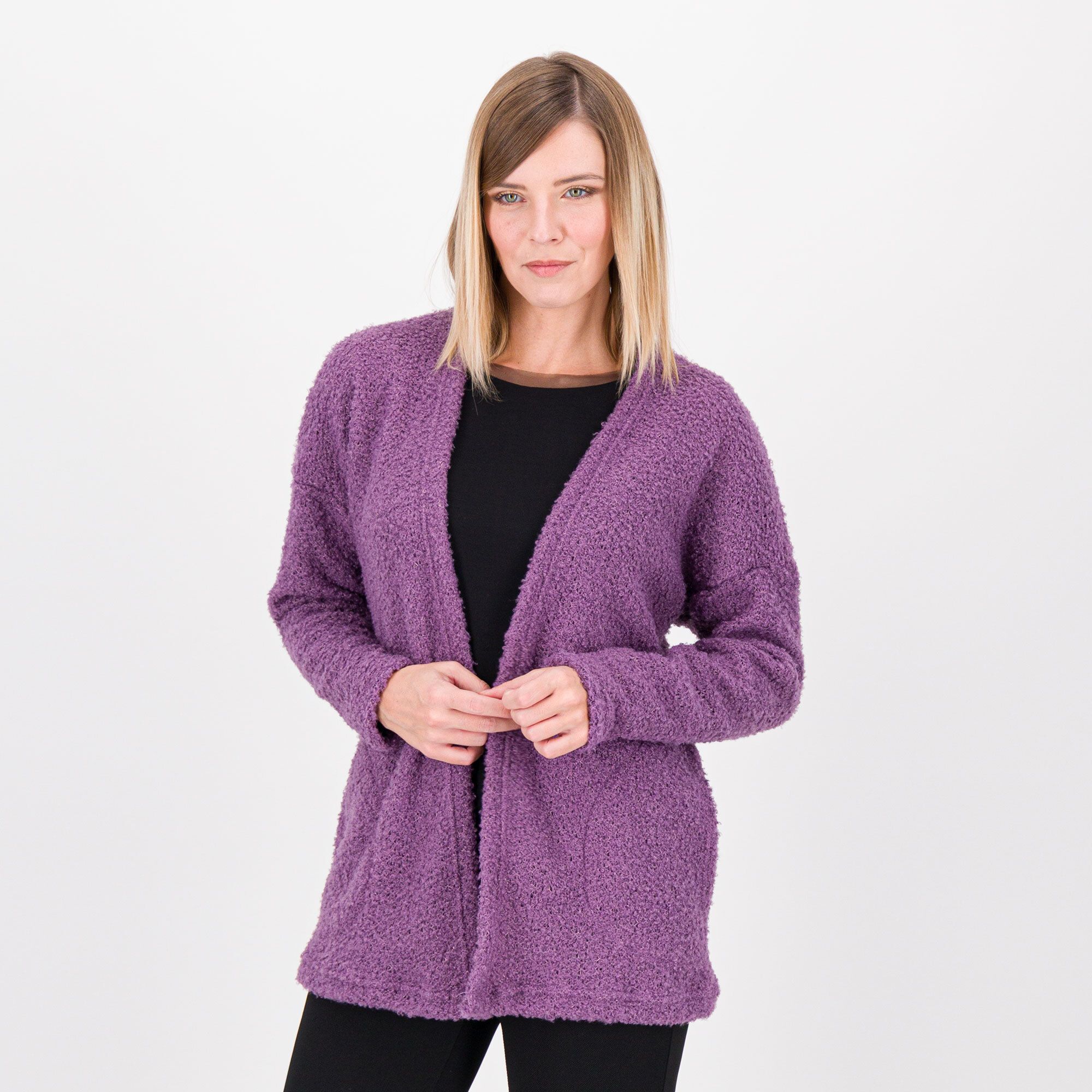Officina della Moda
Cardigan in maglia
bouclé con tasche