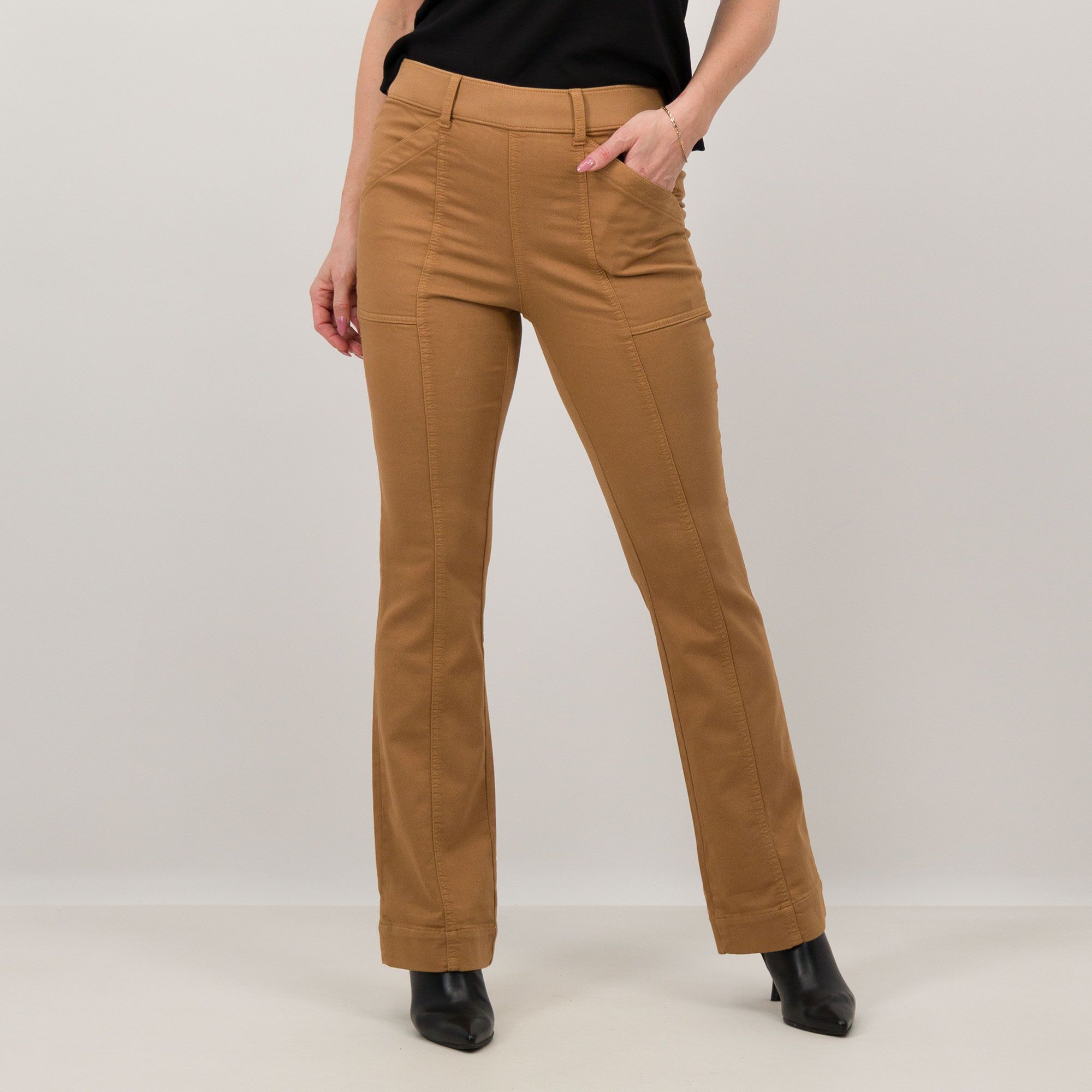 Isaac Mizrahi Live!
Pantaloni a zampetta
in misto cotone
con vita elasticata