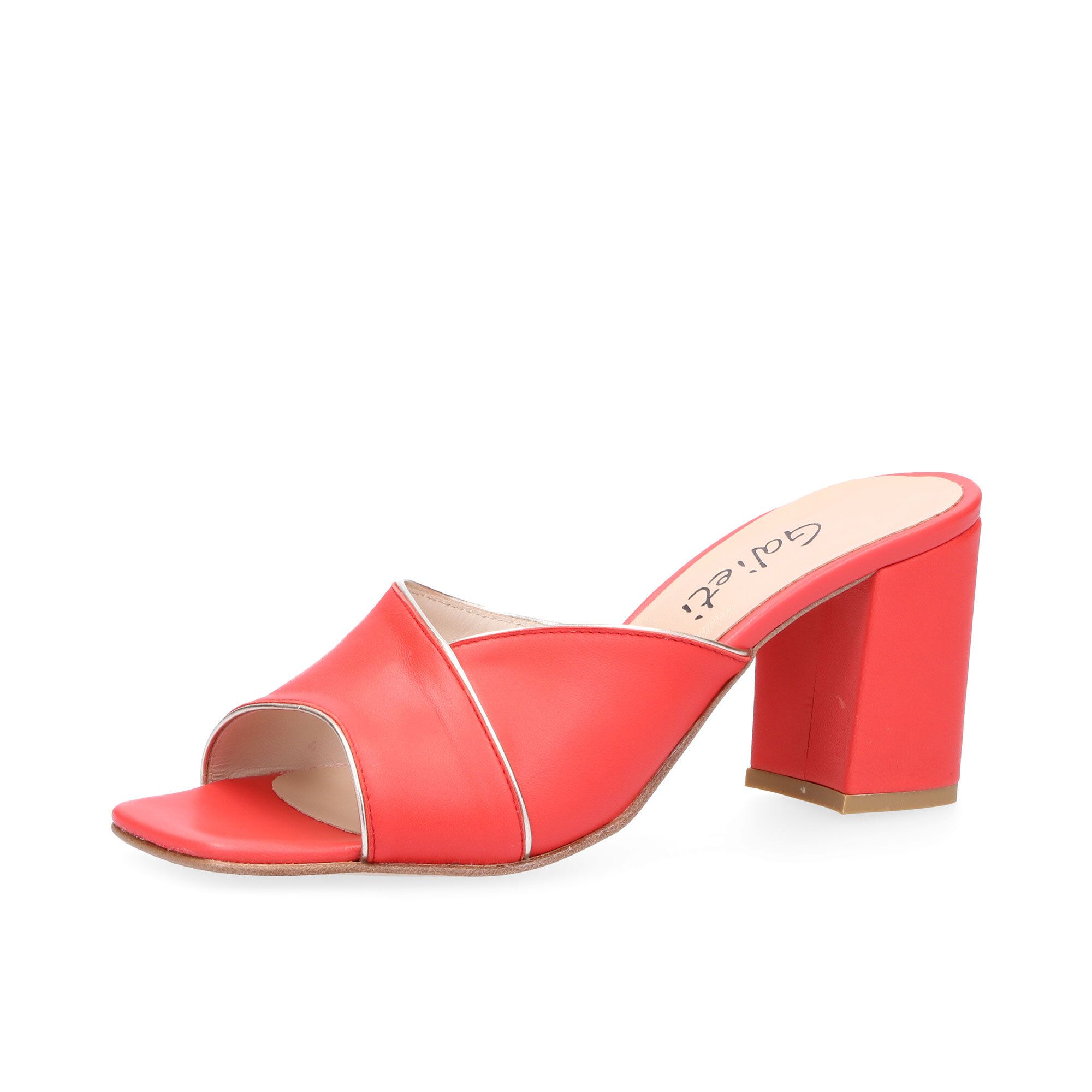 Galieti Sandali in pelle con fascia tacco 8 cm