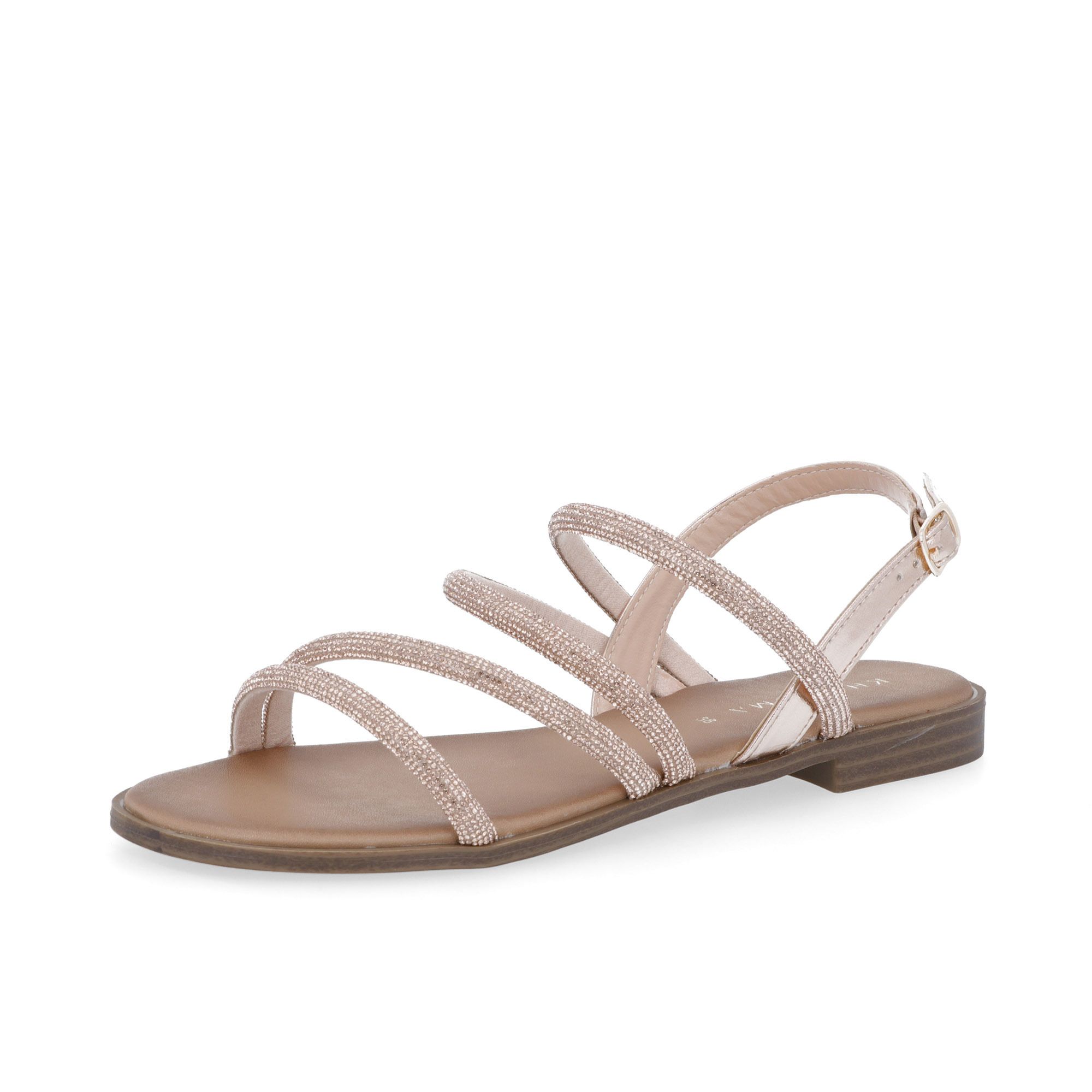 Kharisma
Sandalo gioiello
Fascette con strass
Cinturino con Fibbia
Suola 1,5 cm