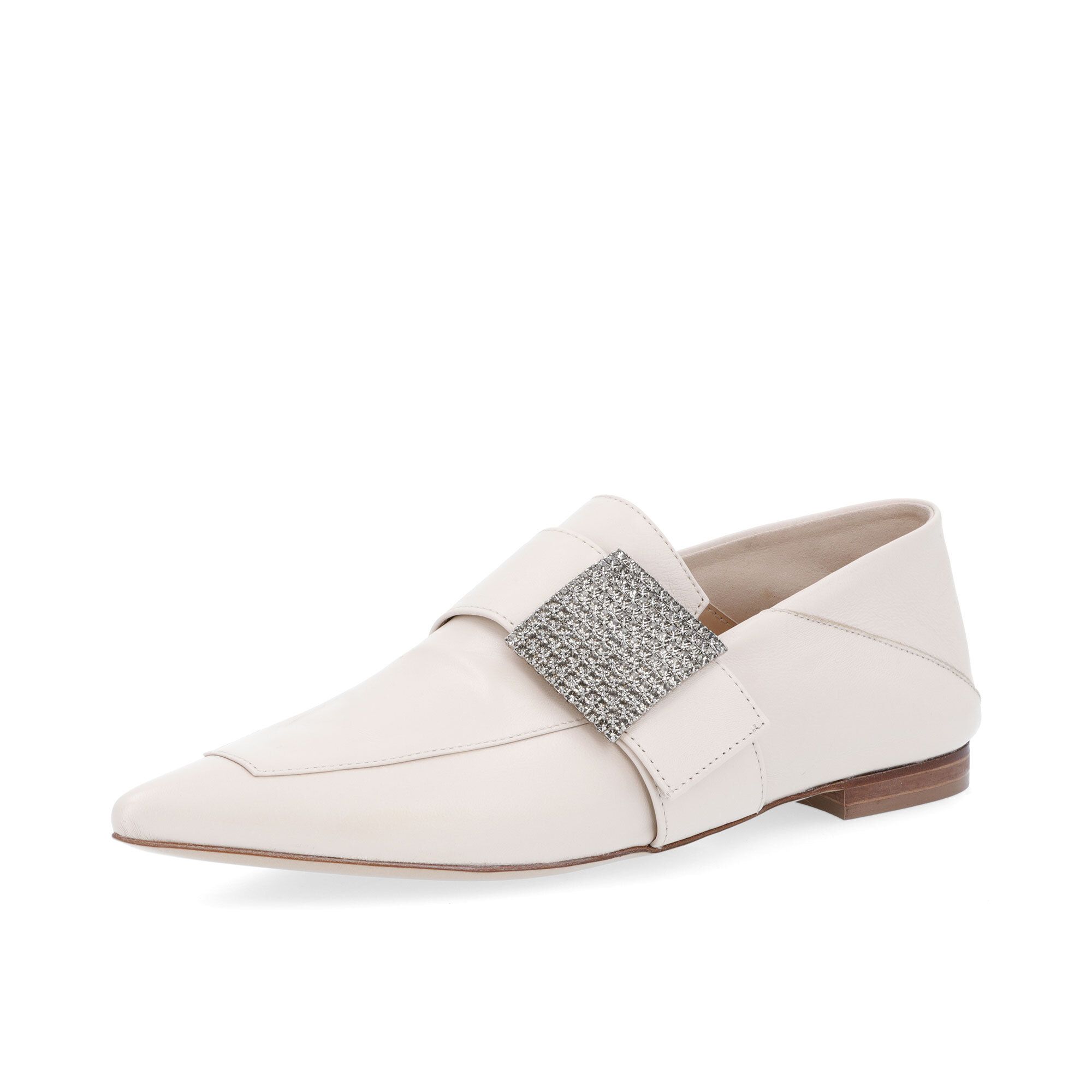 Galieti
Slip on in pelle
con strass e
lavorazione sacchetto
