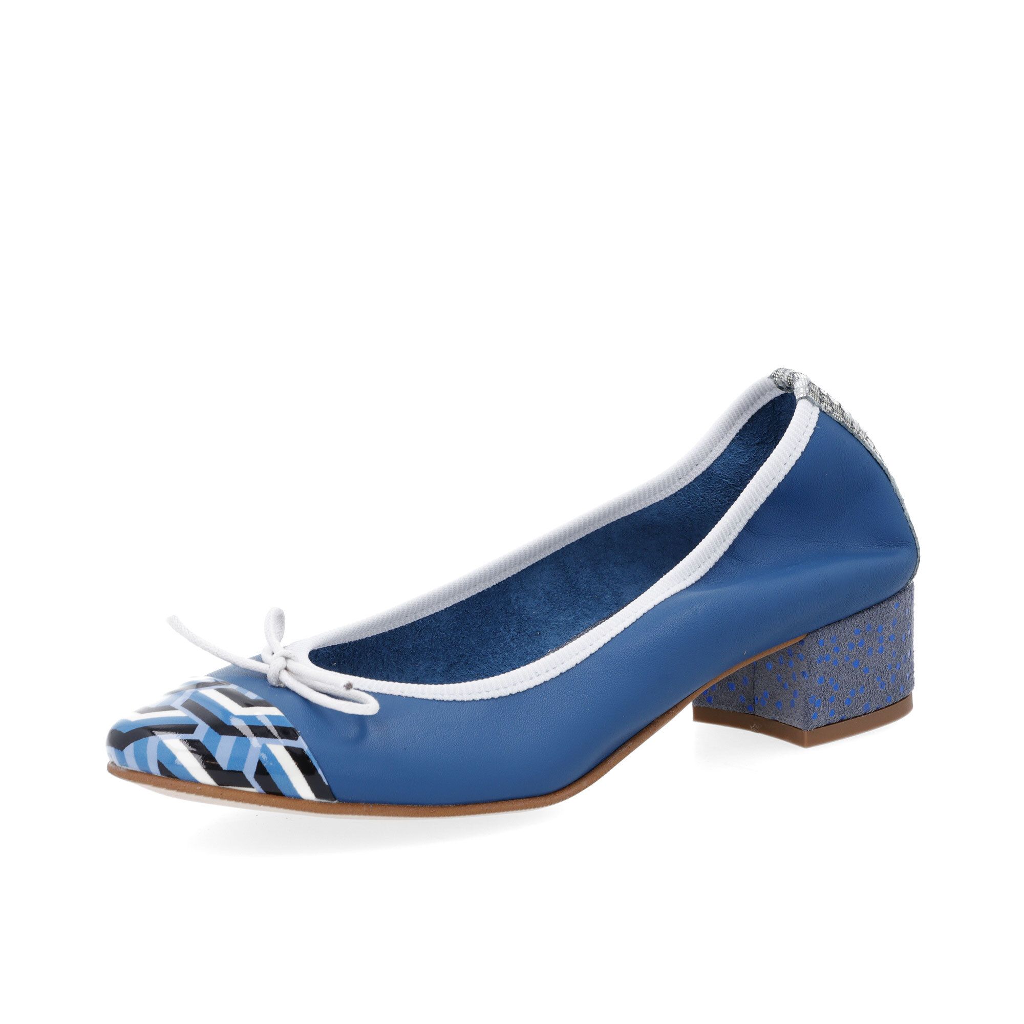 Ebarrito
Ballerina Acrobatic 
Dancer in pelle 
patchwork, tacco 4 cm