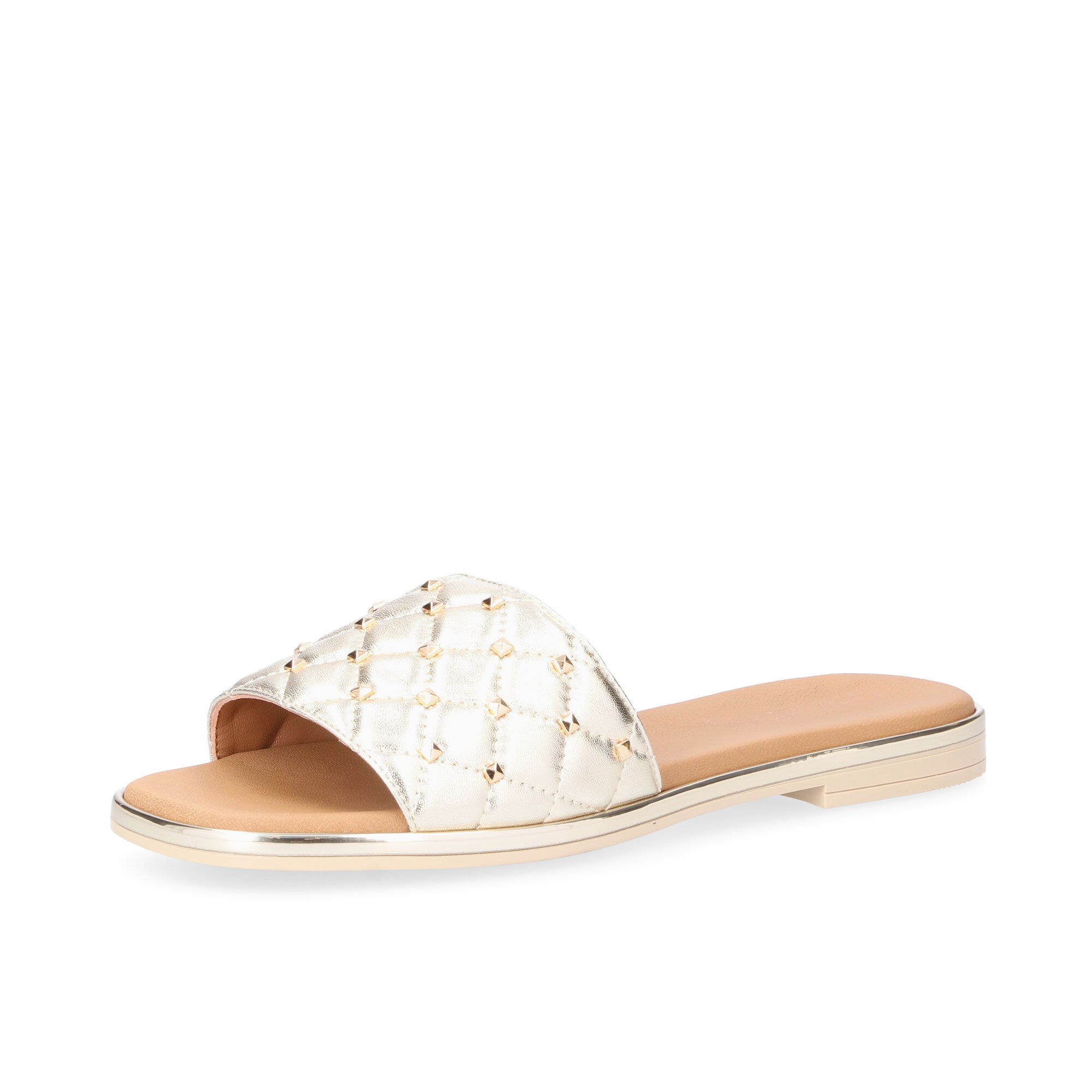 Galieti
Ciabattina in pelle 
effetto trapuntato e 
borchiette