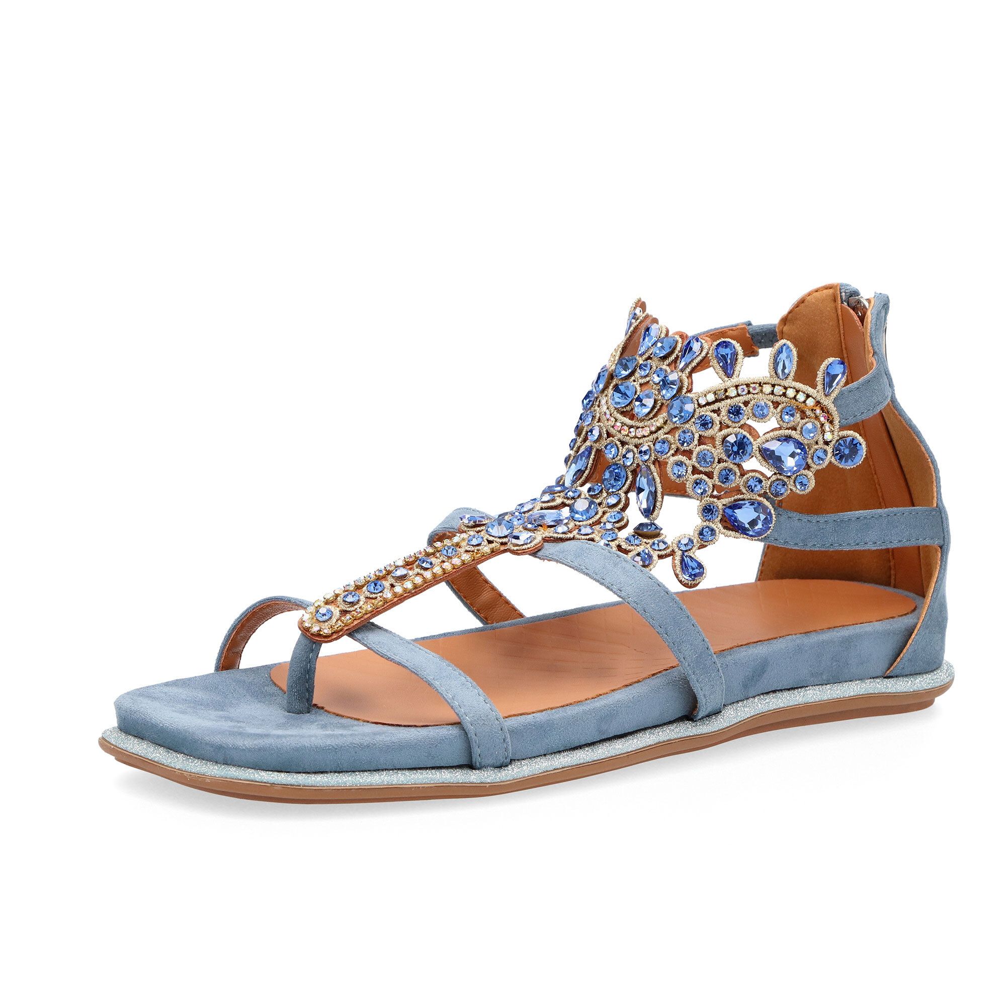 Sara Lopez
Sandalo gioiello
Motivo a T
Zip posteriore
Suola 2,5 cm