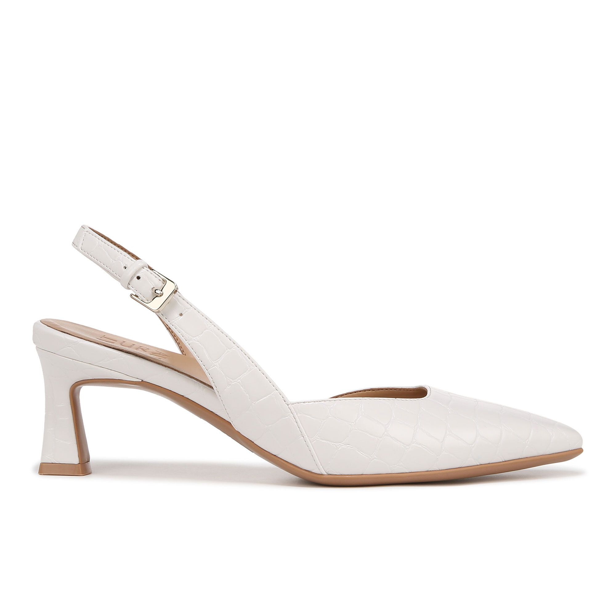 Naturalizer Slingback in pelle effetto cocco tacco 6,5 cm