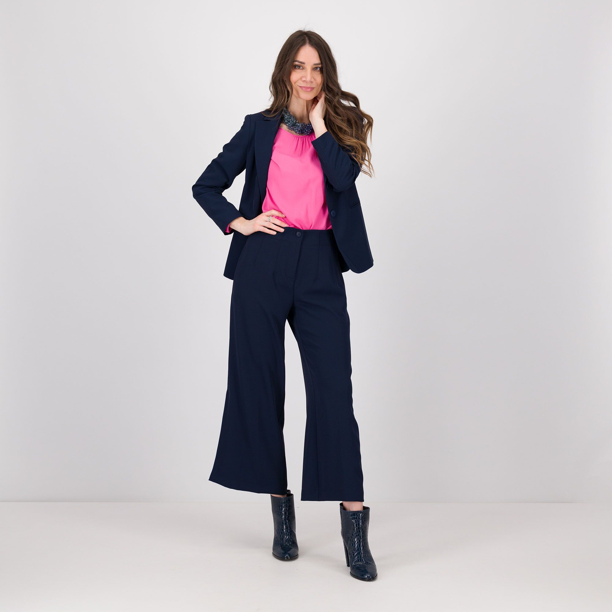 EXTESA Blazer in cady crêpe tricot