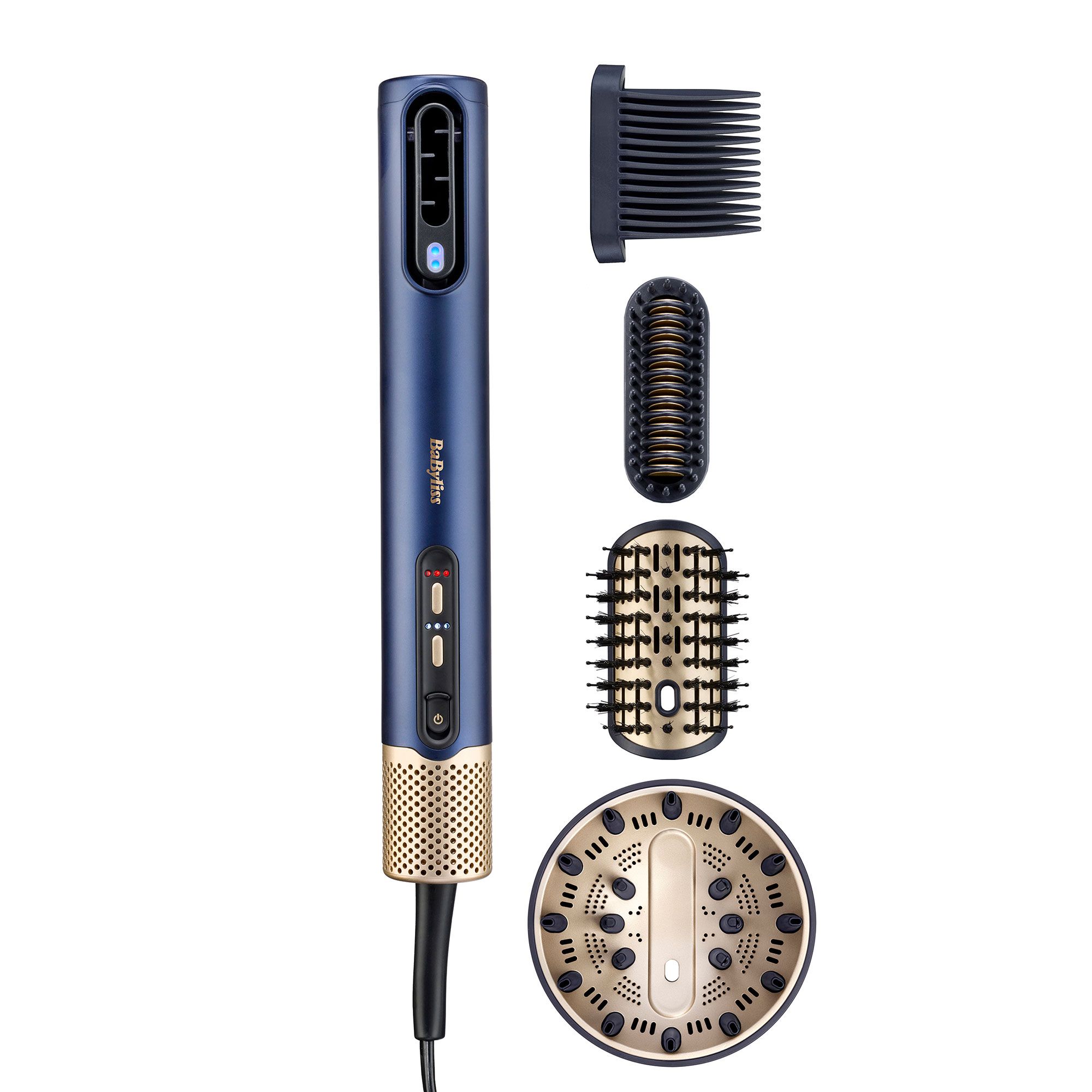 BaByliss
Air Wand con testina
lisciante, diffusore,
pettine e spazzola