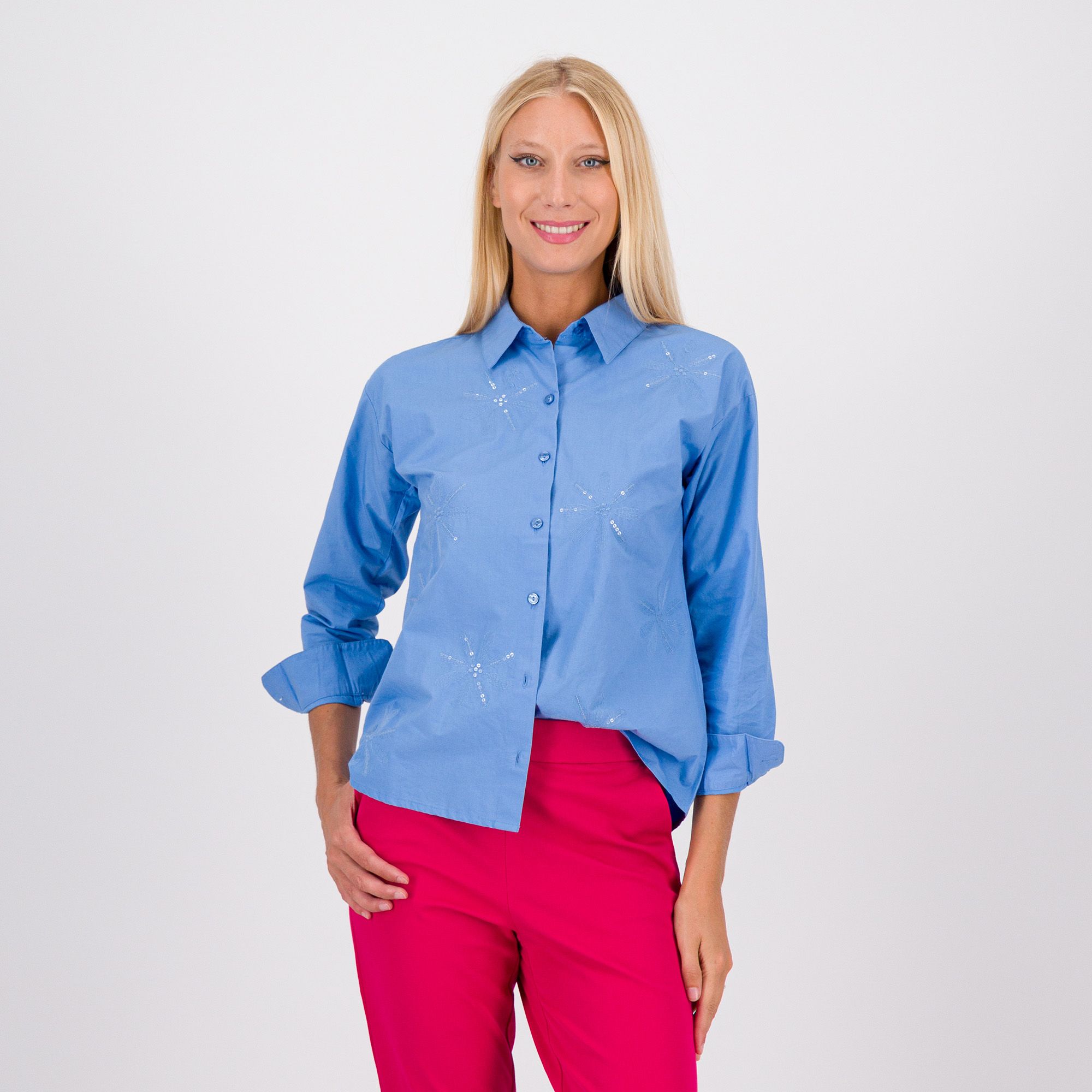 Isaac Mizrahi Live!
Camicia in 100%
cotone tinta unita