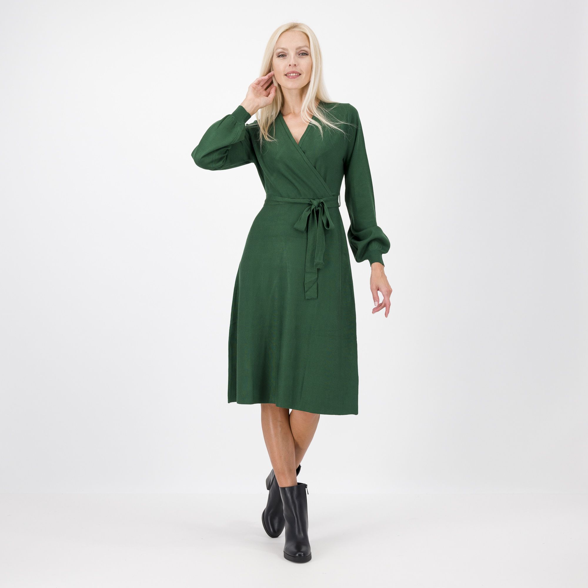 Nina Leonard
Abito midi con
incrocio