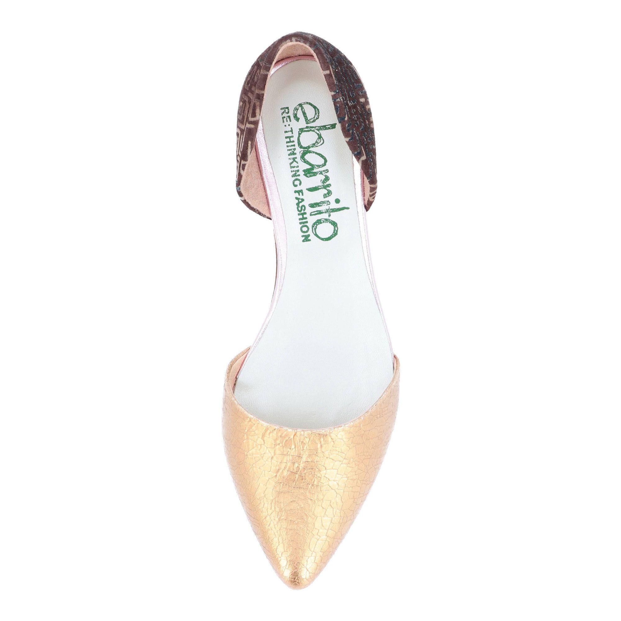 Ebarrito Ballerine in pelle patchwork