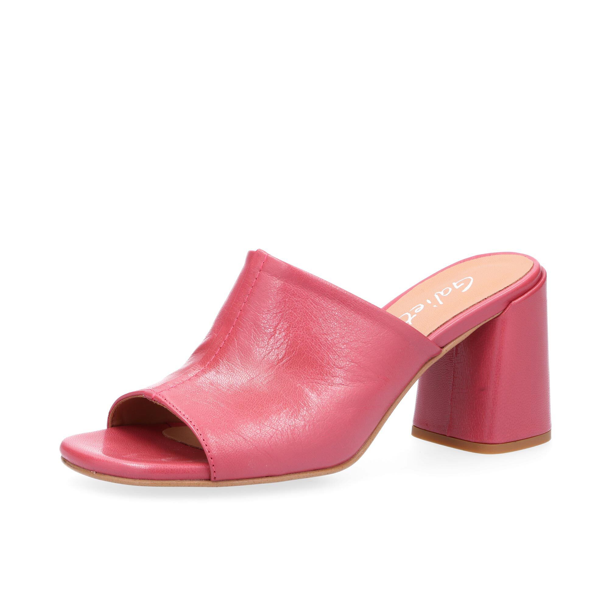 Galieti Sabot in pelle con tacco 8 cm