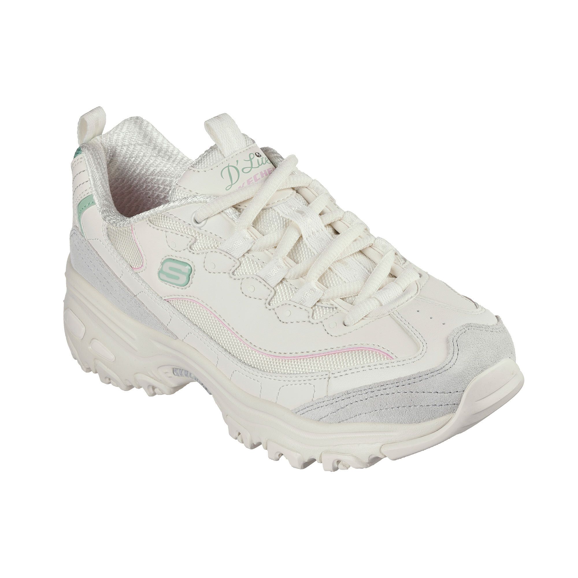 Skechers
Sneaker chunky in
pelle D'Lites 
inserti a contrasto