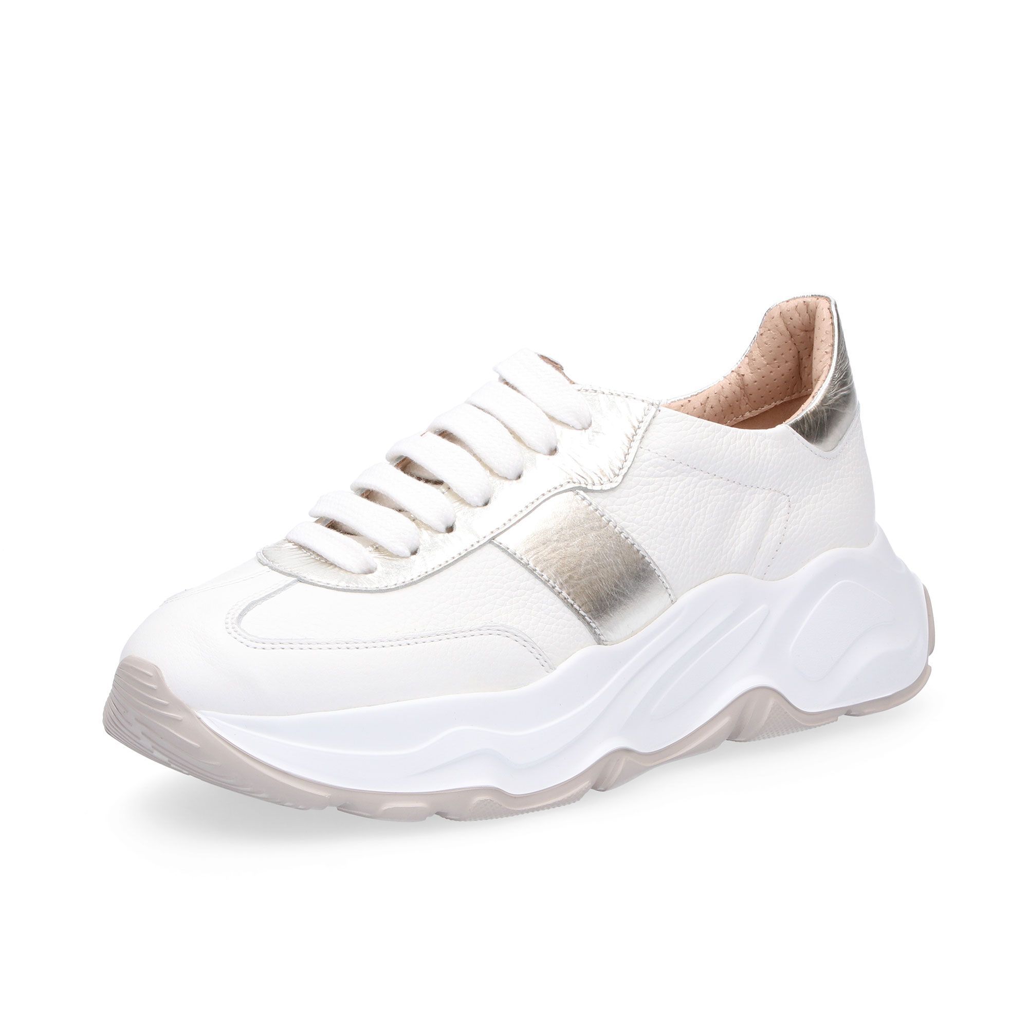 Faire
Sneakers stringate
in pelle con
soletta removibile