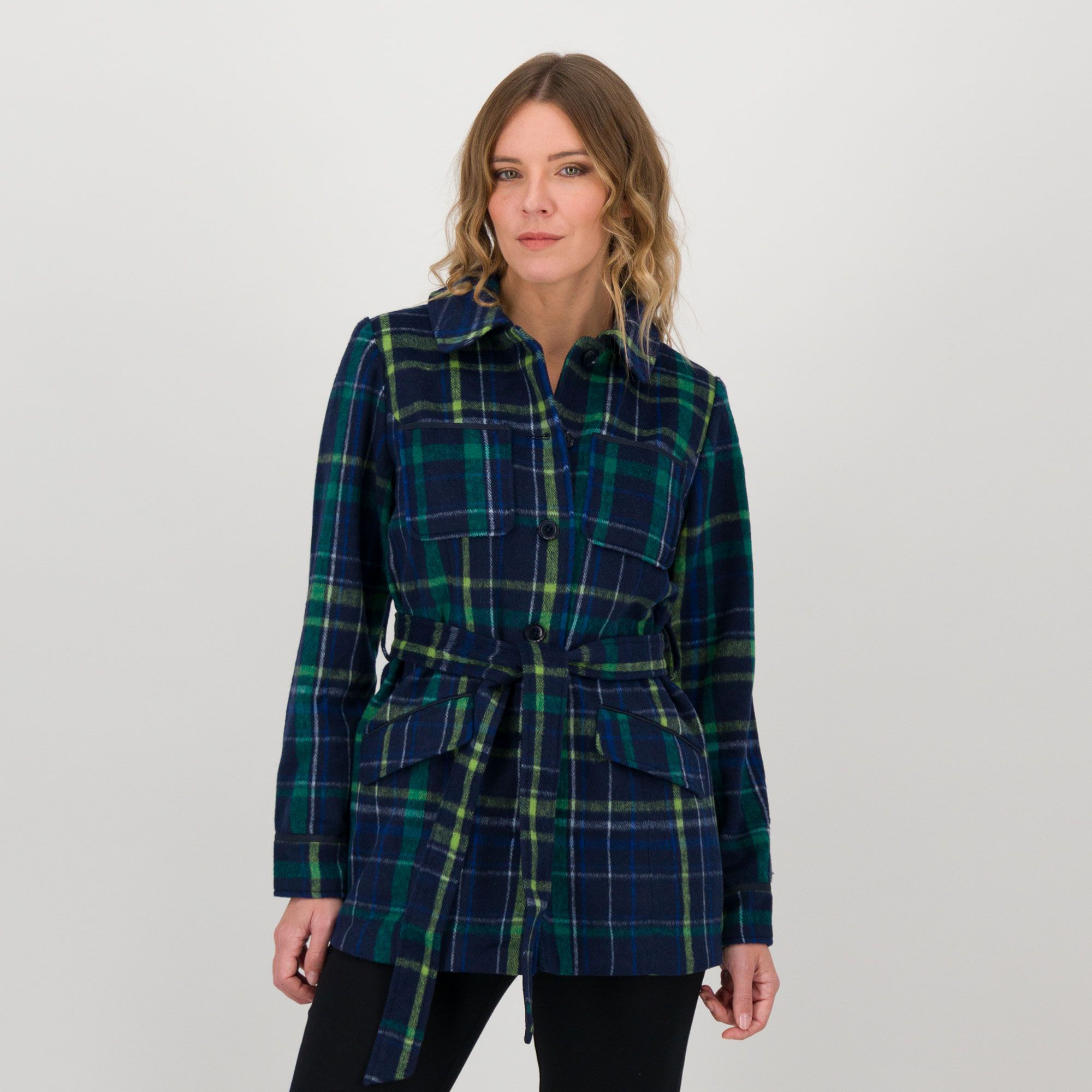 Isaac Mizrahi Live!
Giacca mano lana
con cintura in vita
e collo loden