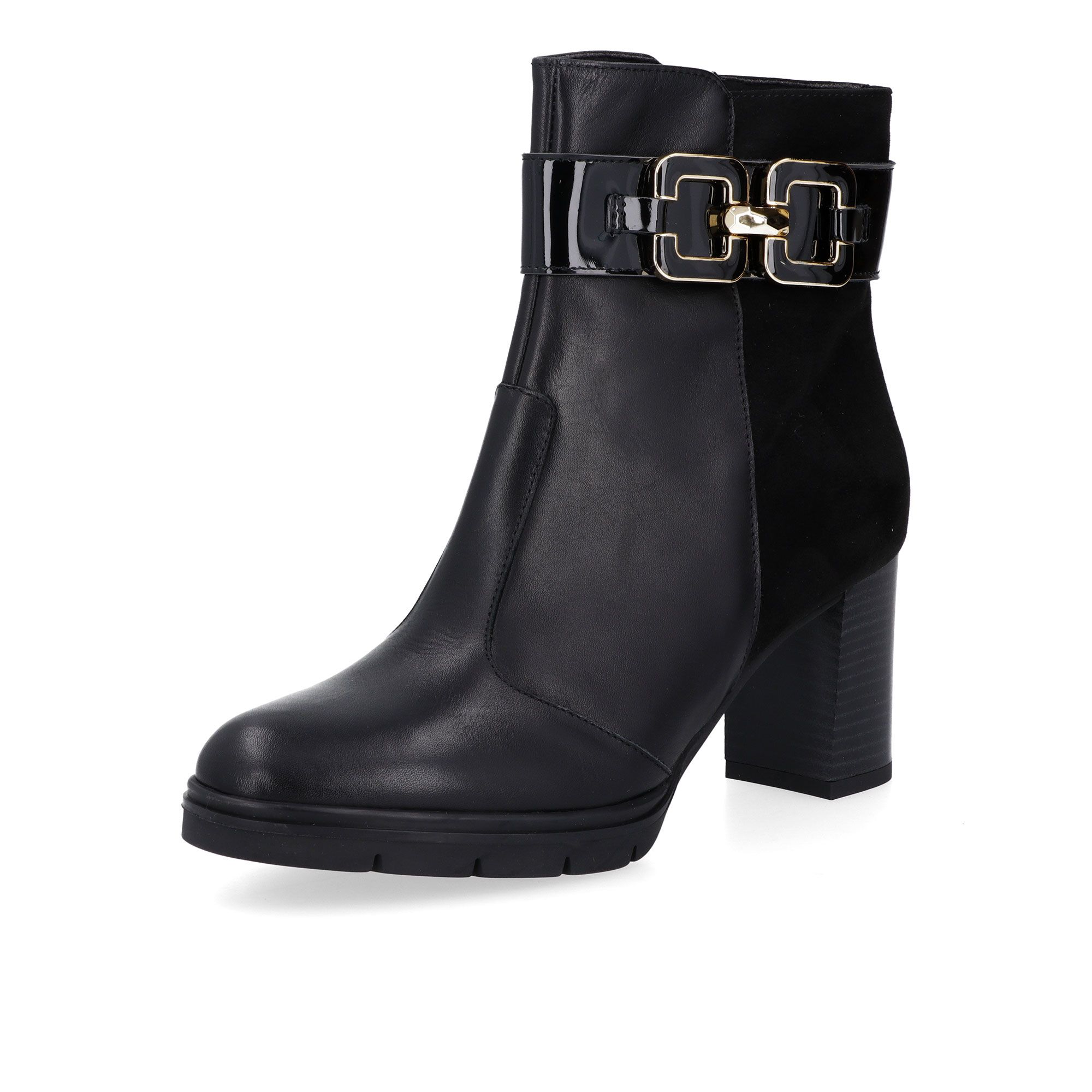 Le Serpentini
Stivaletti in pelle
con tacco 7,5 cm