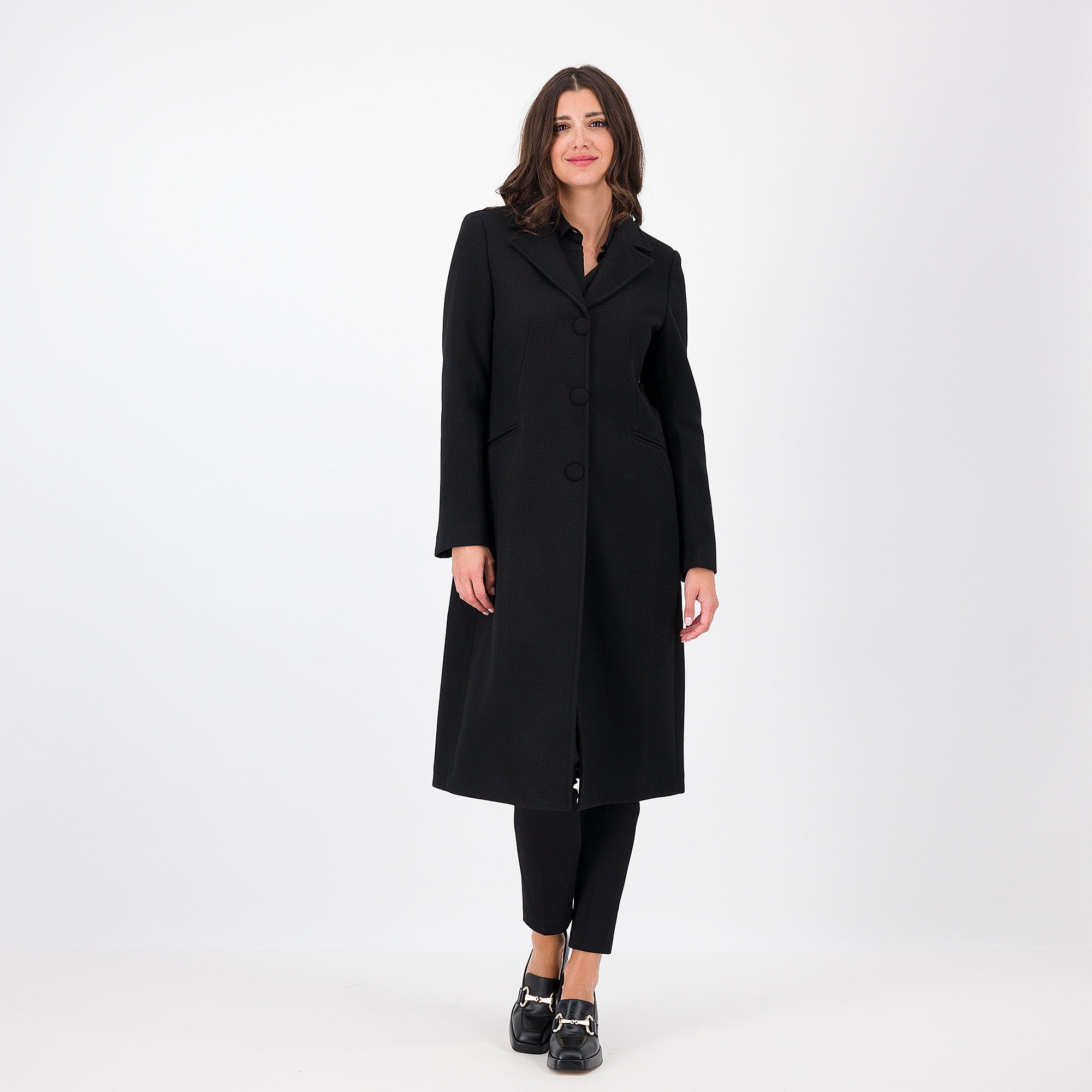 Image of A*dela Cappotto lungo in tessuto effetto tweed061