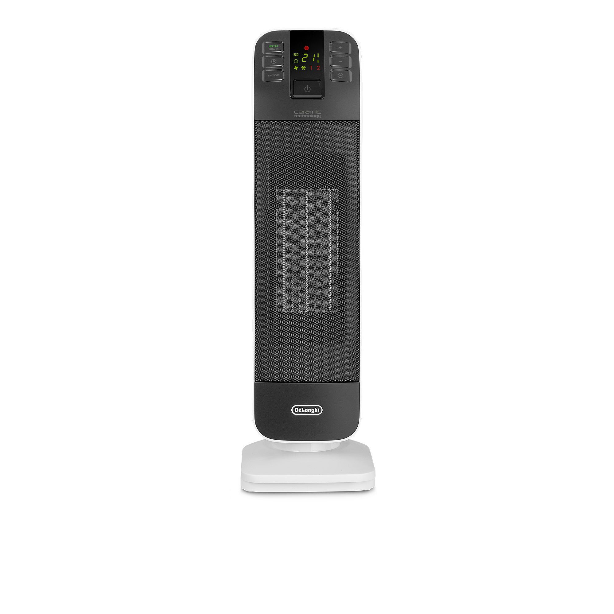 QVC De'Longhi Termoventilatore oscillante a torre Timer termostato e pannello digitale