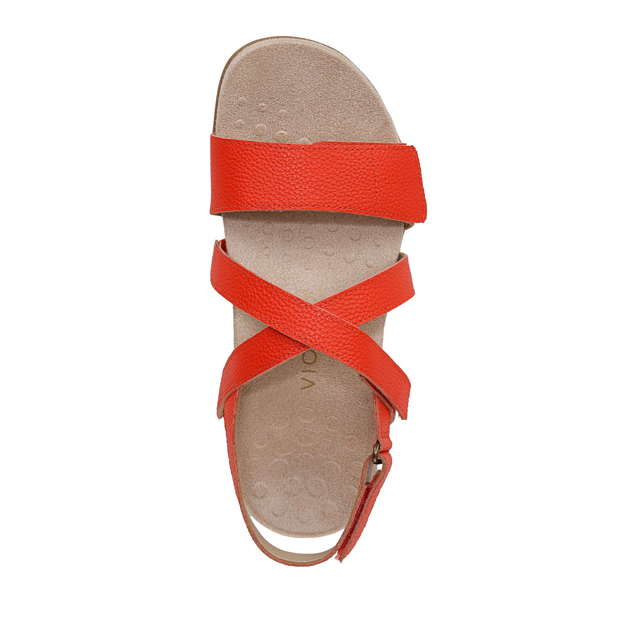 Vionic Sandali in pelle, soletta con supporto ortotico