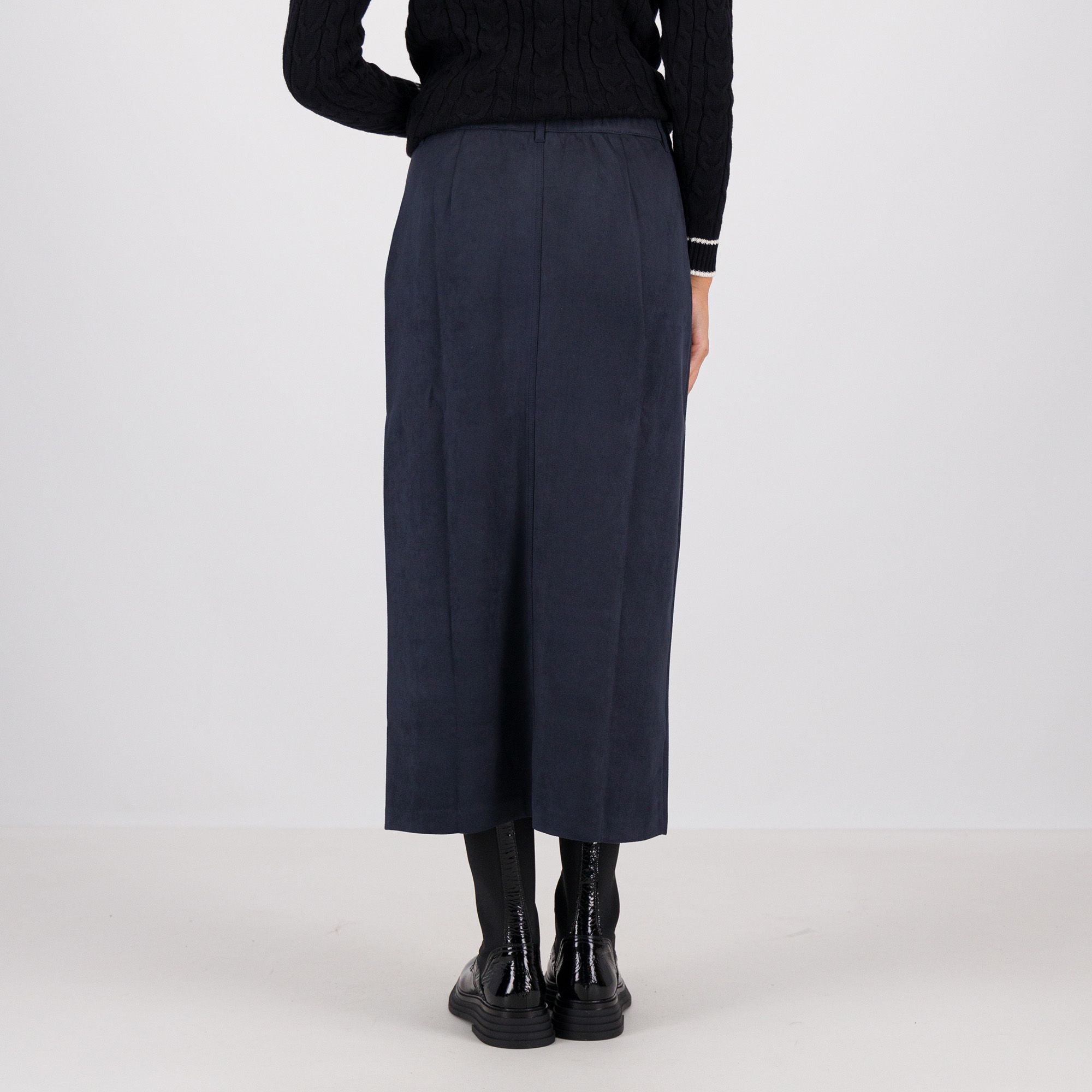 Isaac Mizrahi Live! Gonna lunga con bottoni, tasche e spacco