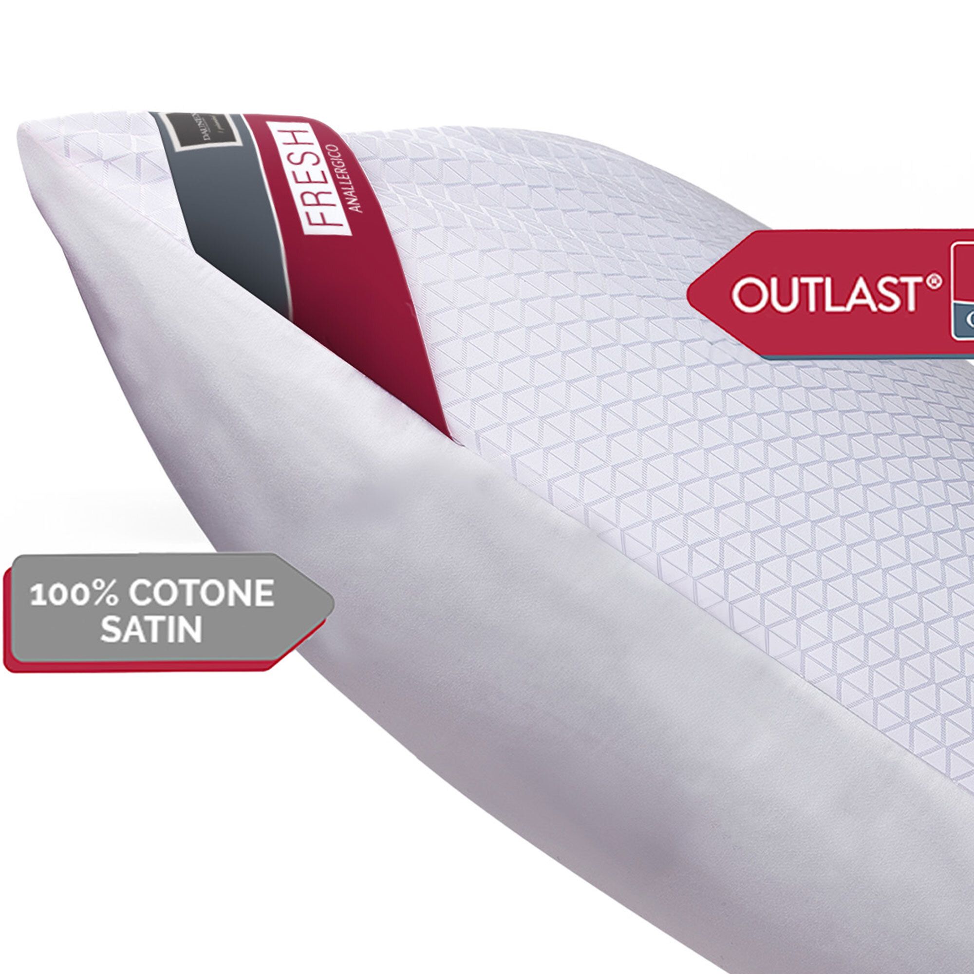 Daunex Guanciale Fresh Outlast imbottitura in poliestere,50x80cm