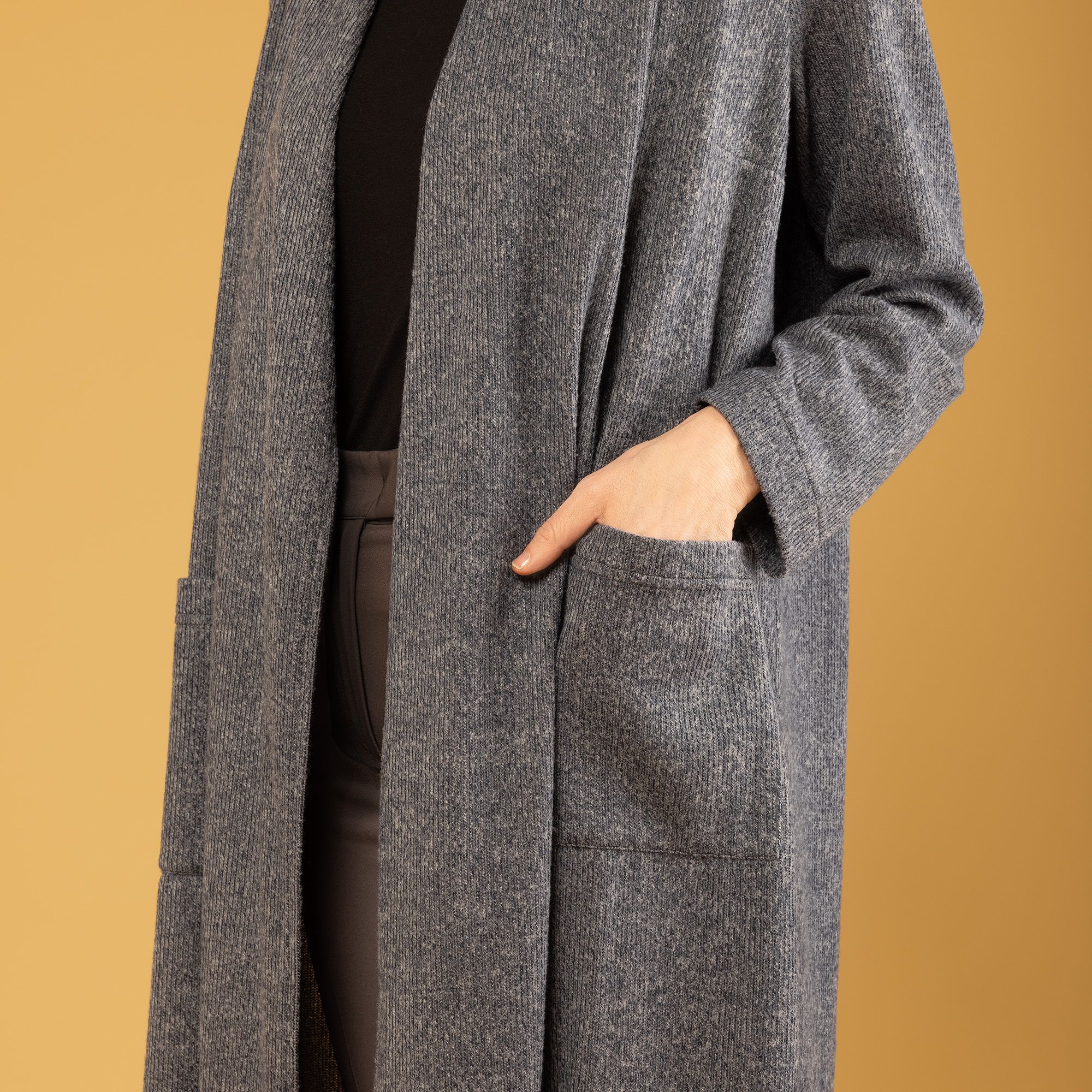 Caterina Lancini Cardigan lungo in maglia anche Petite