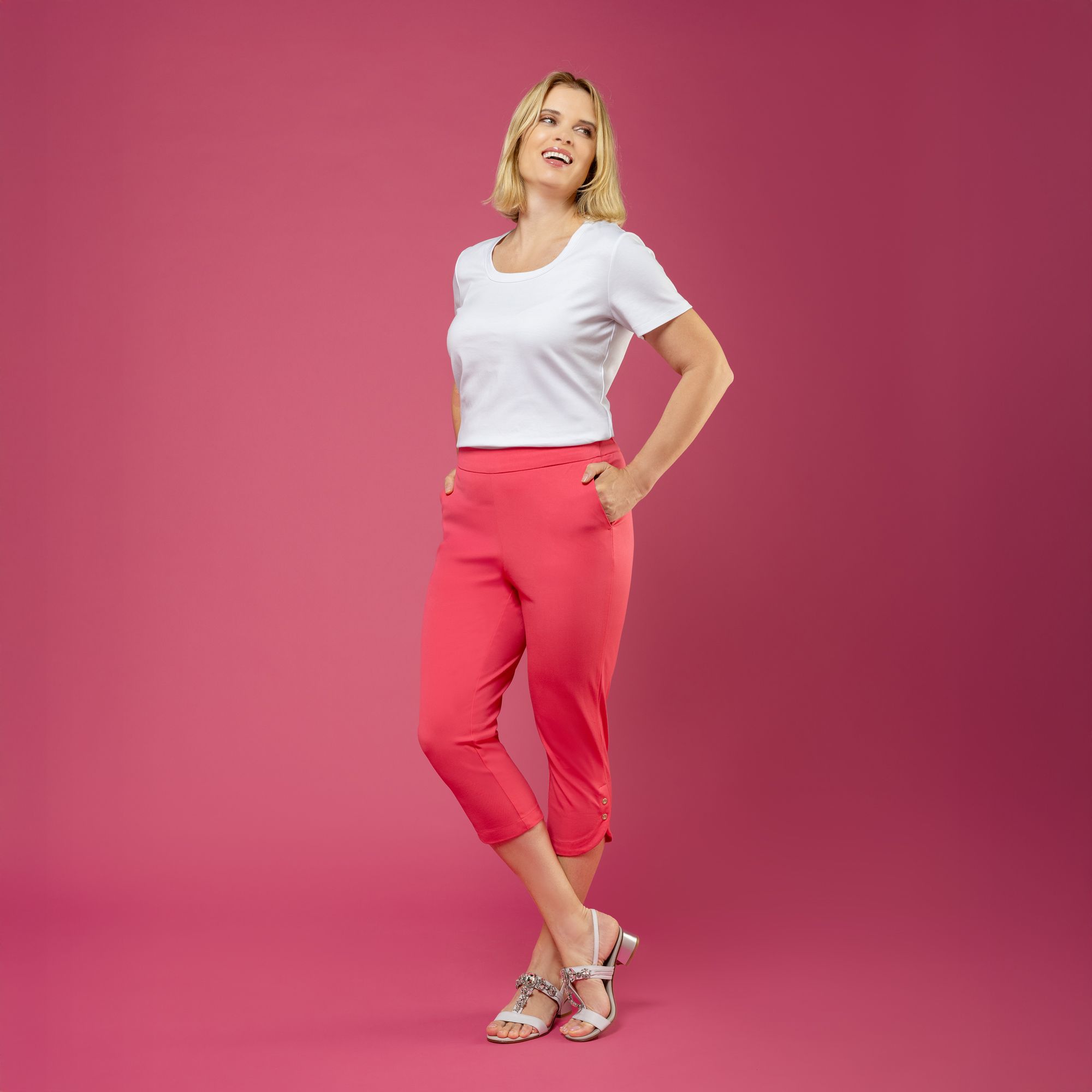 Isaac Mizrahi Live!
Pantaloni capri
con elastico