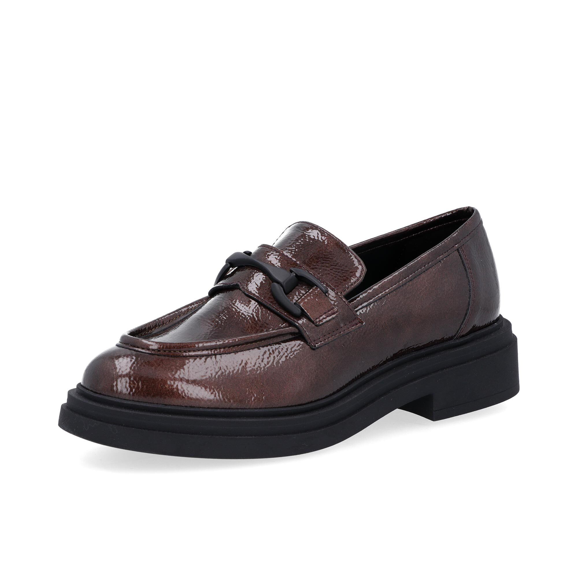 Le Serpentini
Mocassini 
effetto vernice
con tacco 4cm