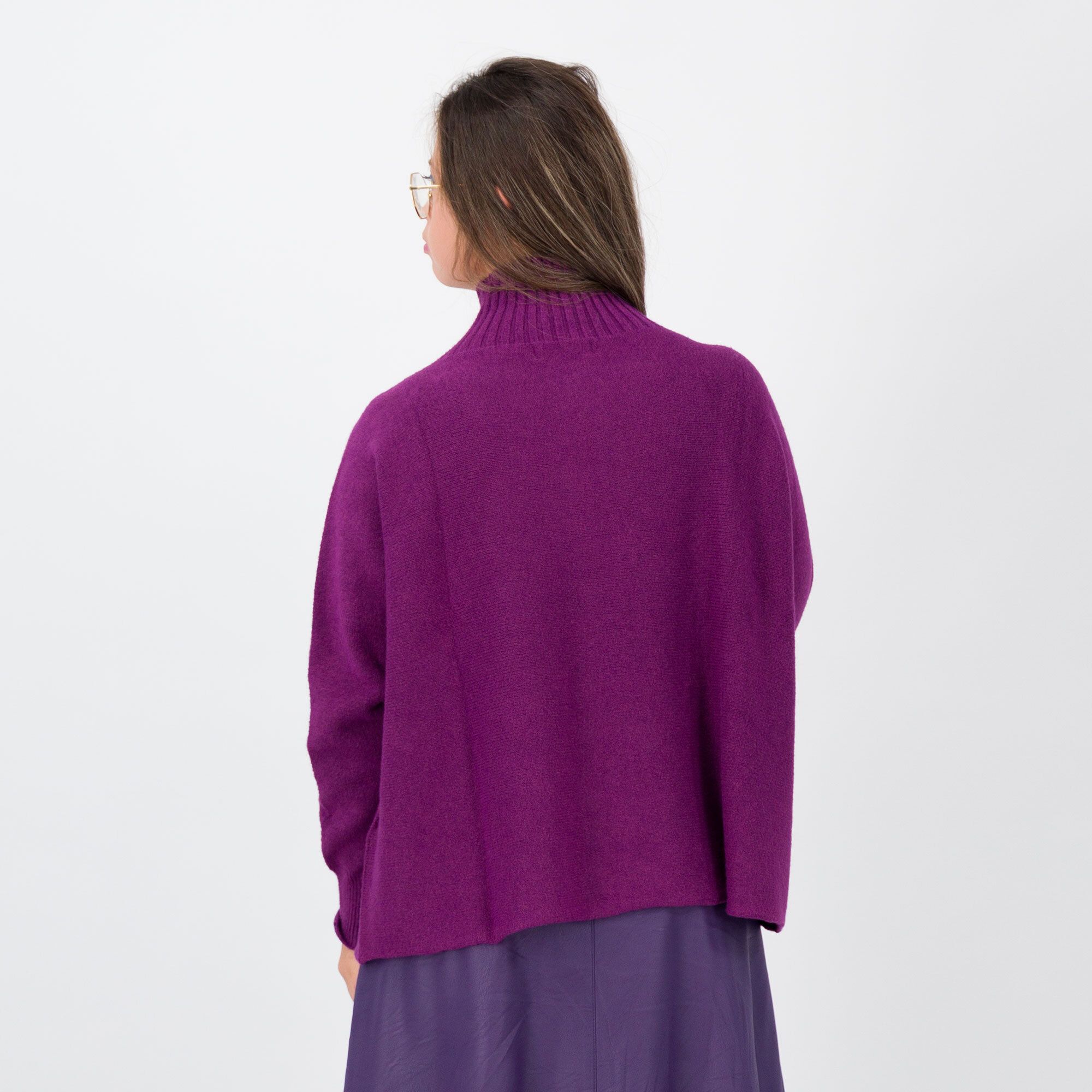 Studio 19 Maglia a scatola in filato misto viscosa