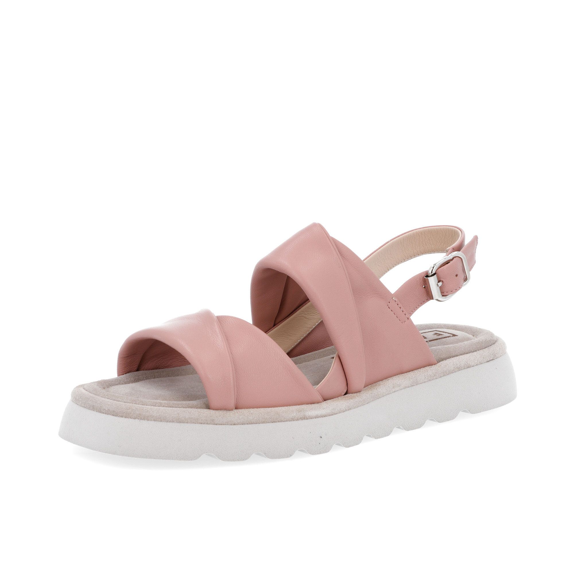FAIRE
Sandalo in pelle
con fasce e 
zeppa 2,5 cm