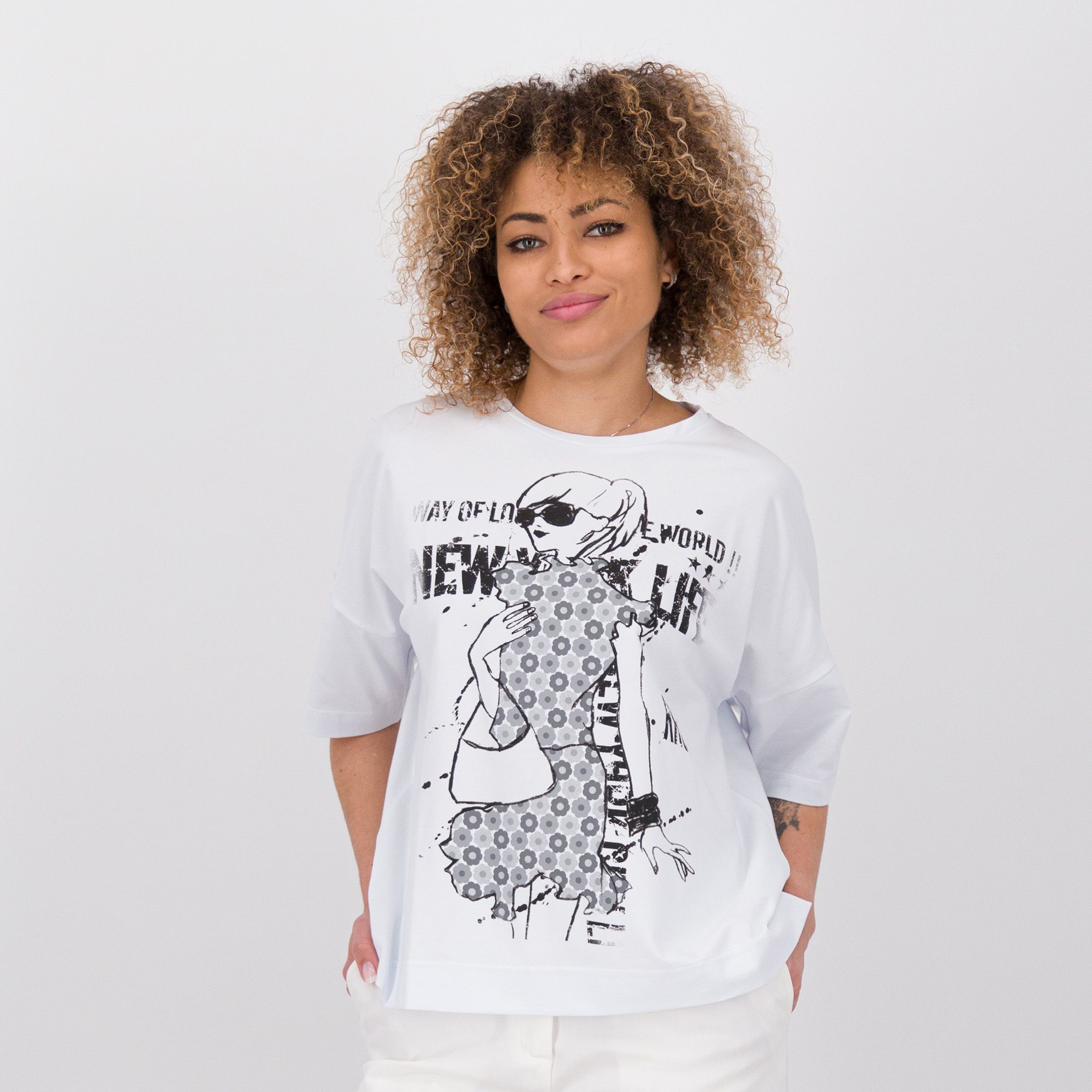 Studio 19
Maglia in jersey
di cotone con
stampa